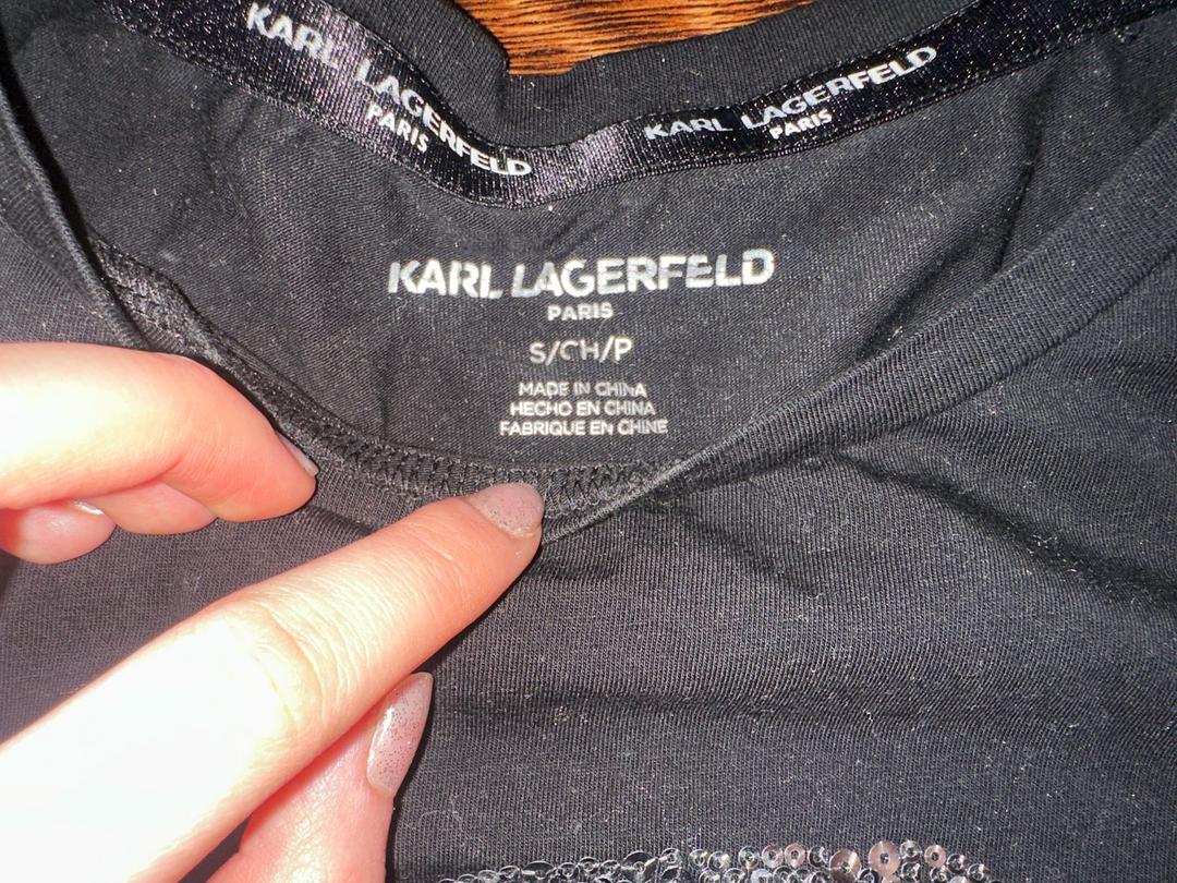Karl Lagerfeld черная футболка karl lagerfeld — фото 2