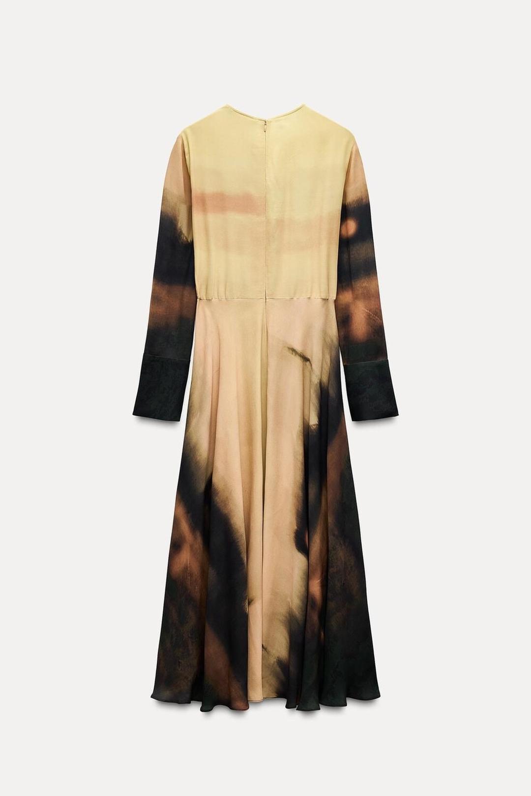 Zara Платье миди с принтом — фото 2