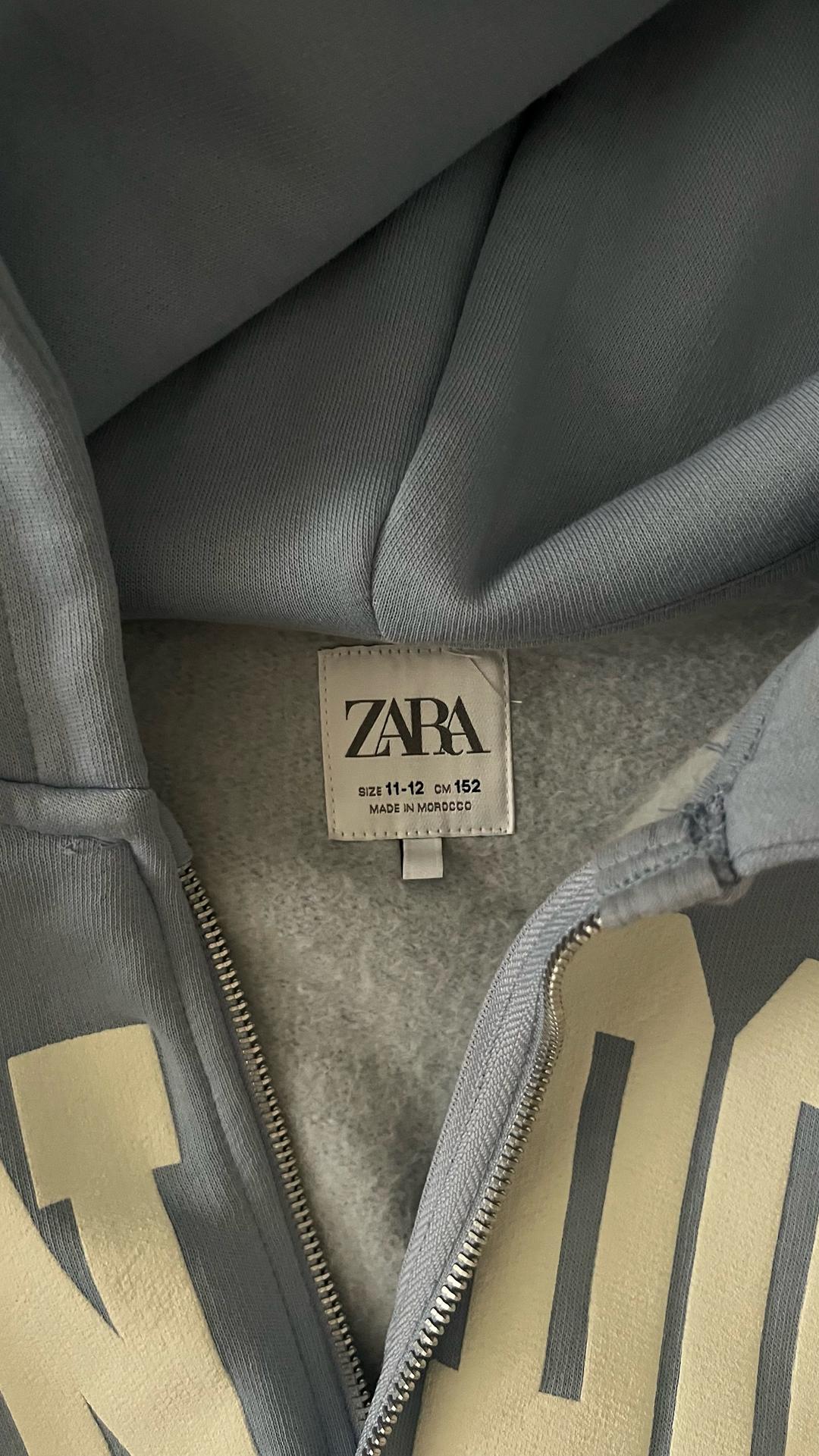 Zara Укороченное худи на молнии ZARA — фото 2