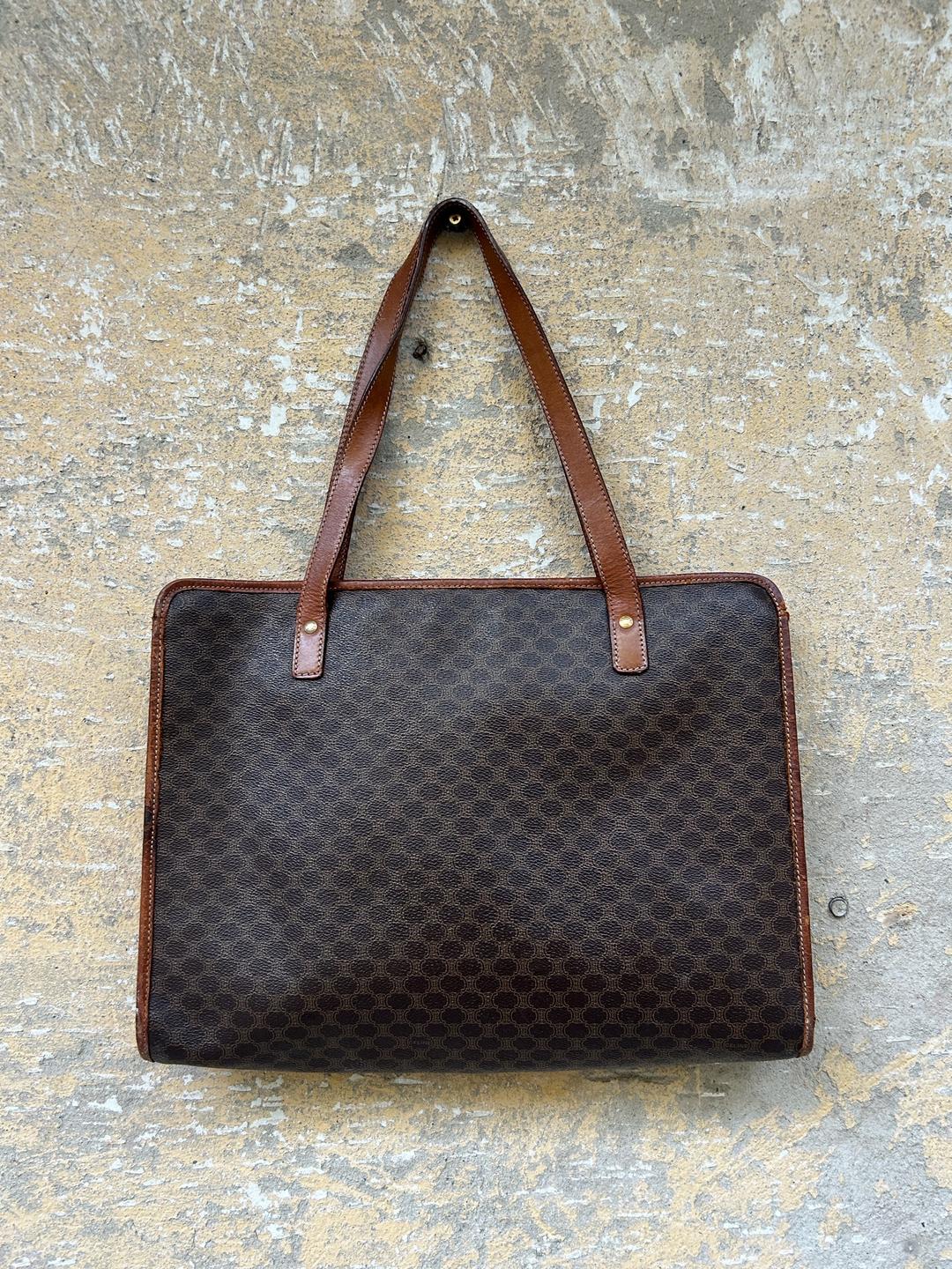 Celine Винтаж Celine Macadam Tote Bag сумка — фото 2