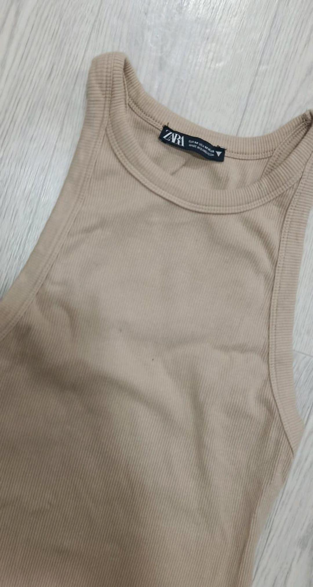 Zara Базовое облегающее платье-майка Zara — фото 2