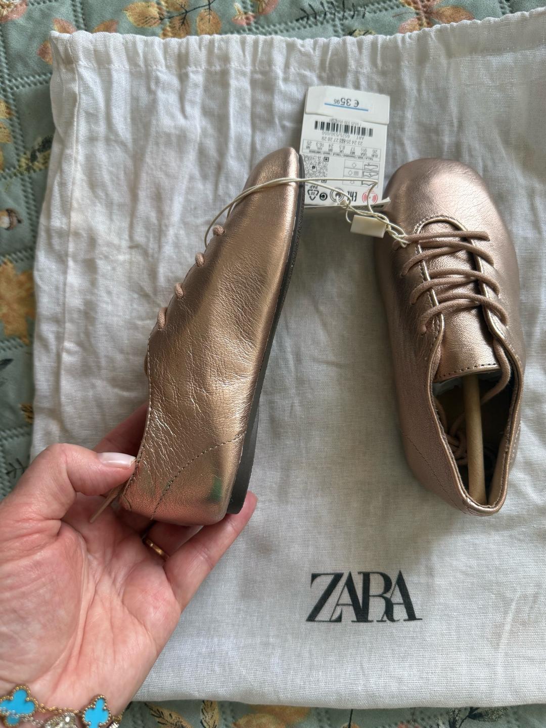 Zara ZARA кожаные детские кеды — фото 2