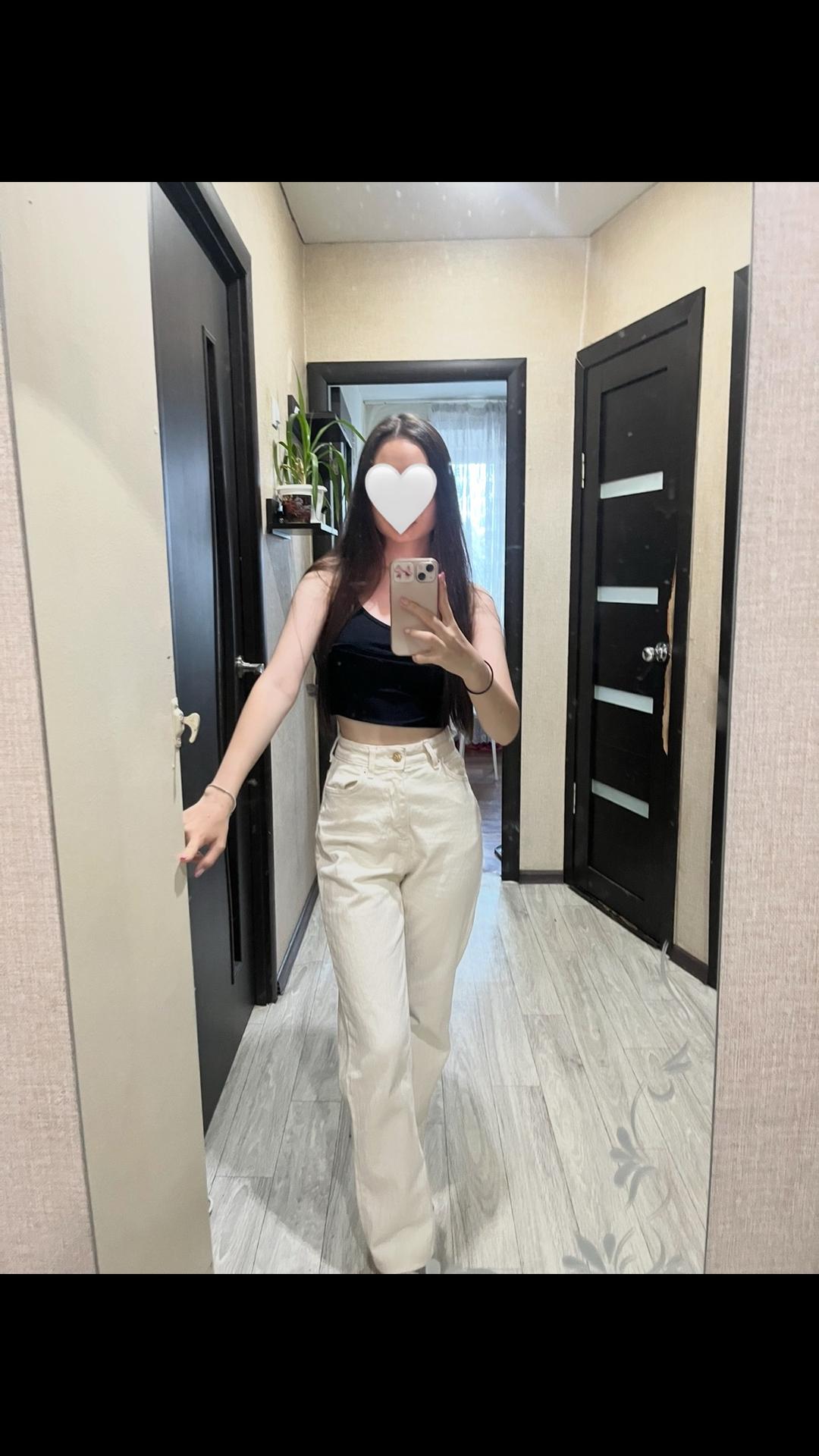 Zara Джинсы Zara бежевые — фото 2