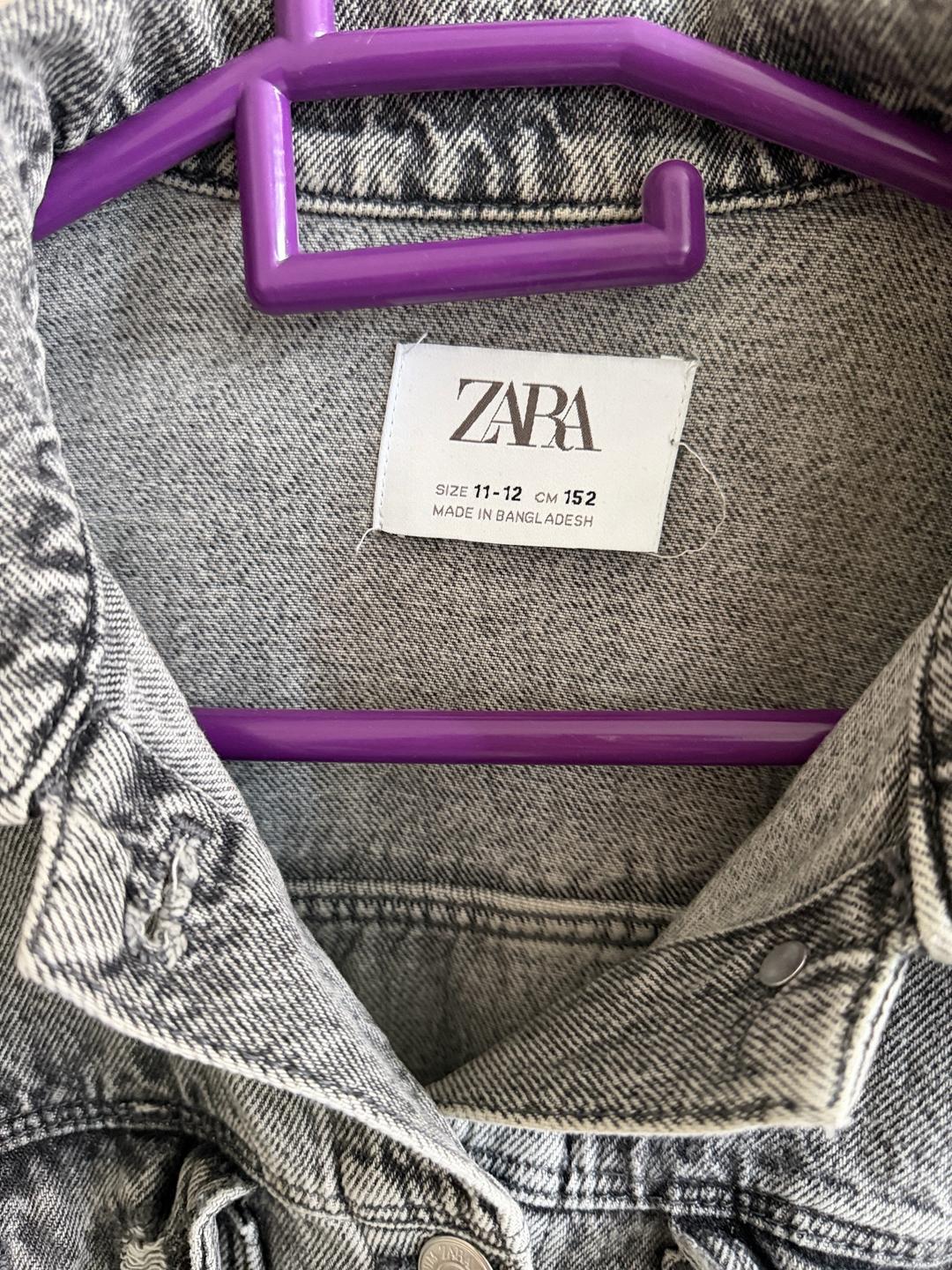 Zara Серая джинсовая куртка Zara — фото 2