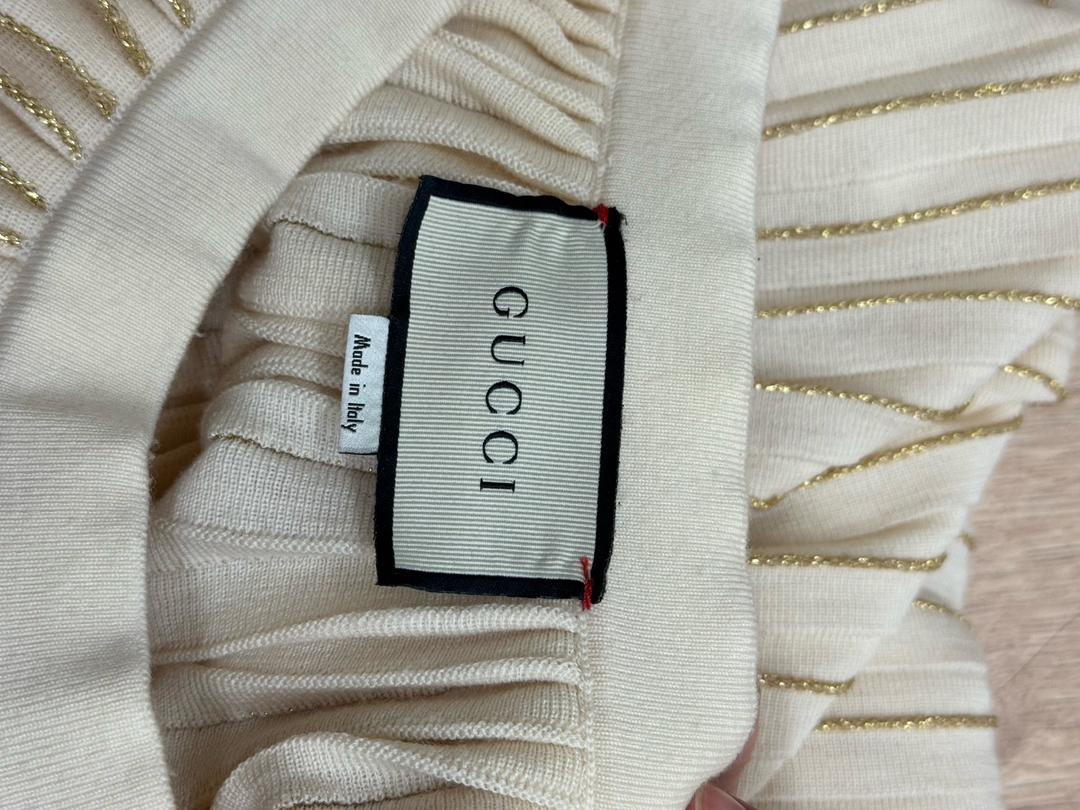 Gucci Gucci Бежевая шерстяная юбка макси размер М. — фото 2