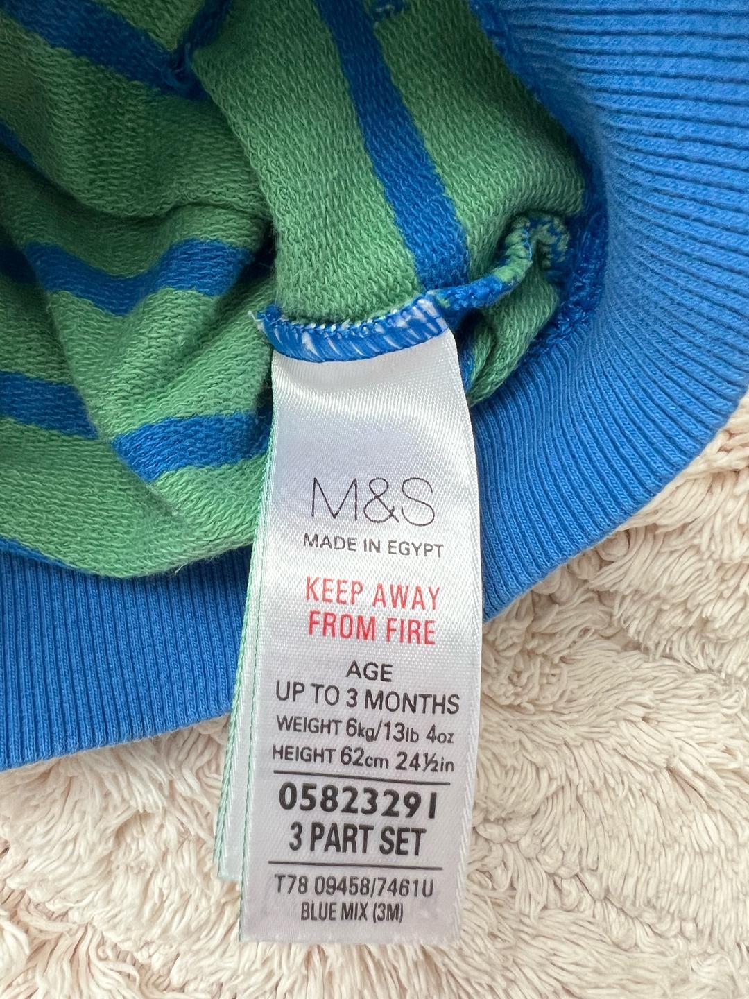 Marks & Spencer Толстовка (Кофта с капюшоном) M&S, 0–3 месяца — фото 2