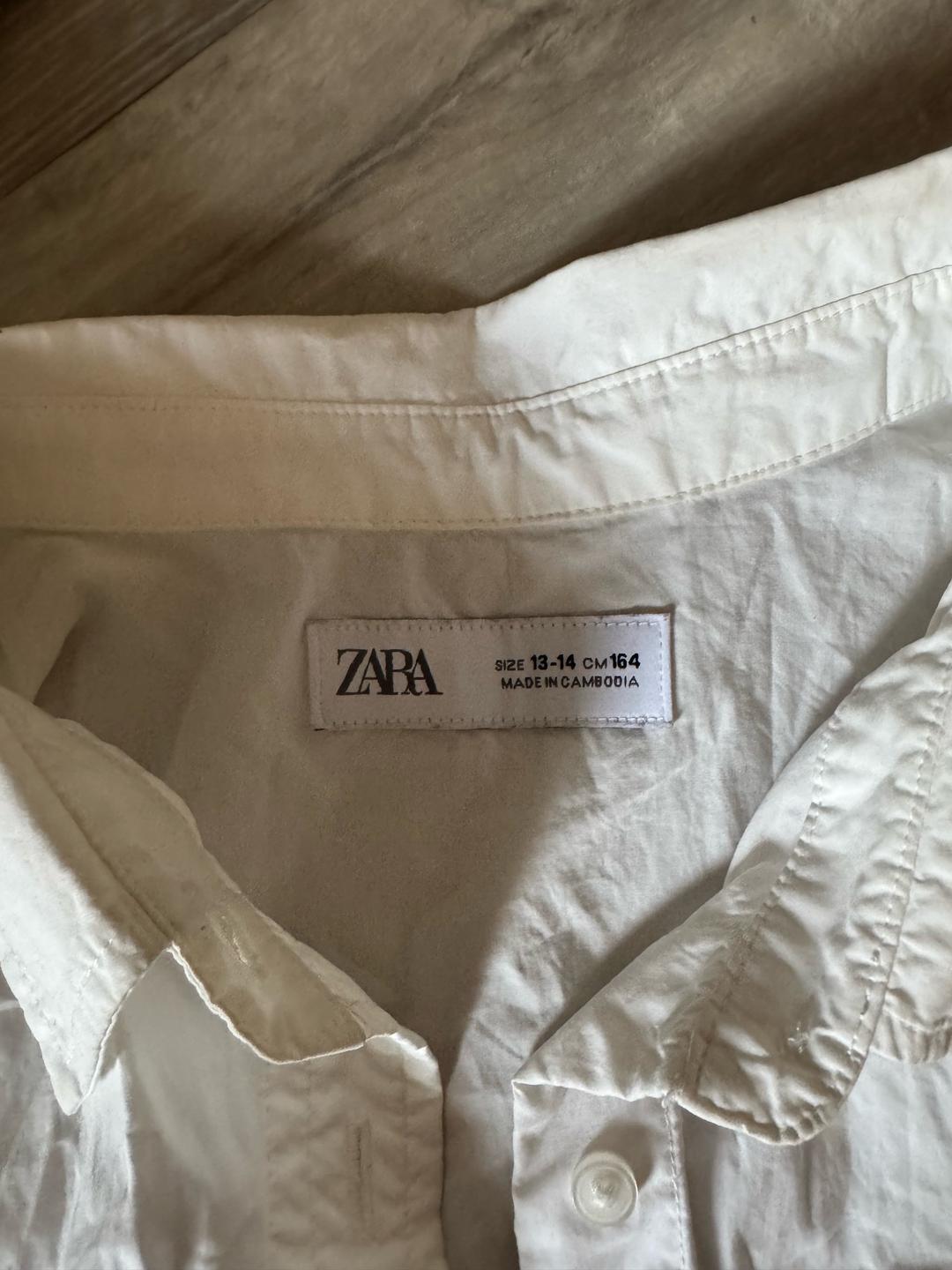 Zara Рубашка белая — фото 2