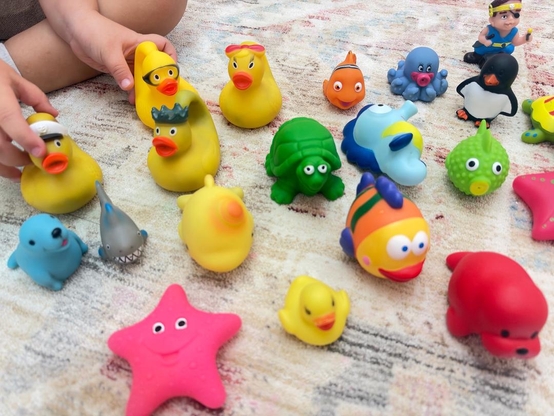 набор мягких резиновых игрушек для купания и игр — фото 2