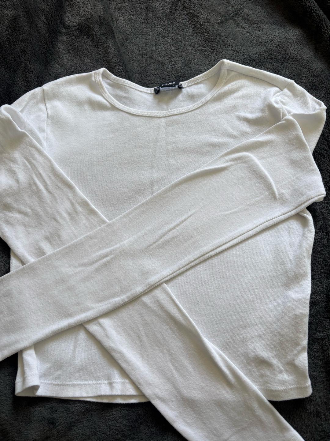 H&M Белый лонгслив — фото 2