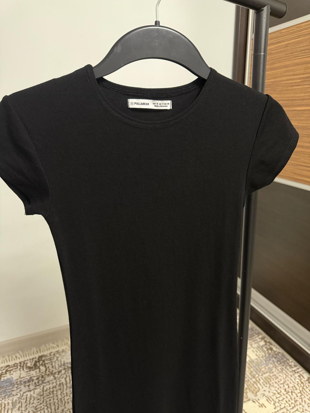 Pull & Bear Черное платье Pull&bear — фото 2