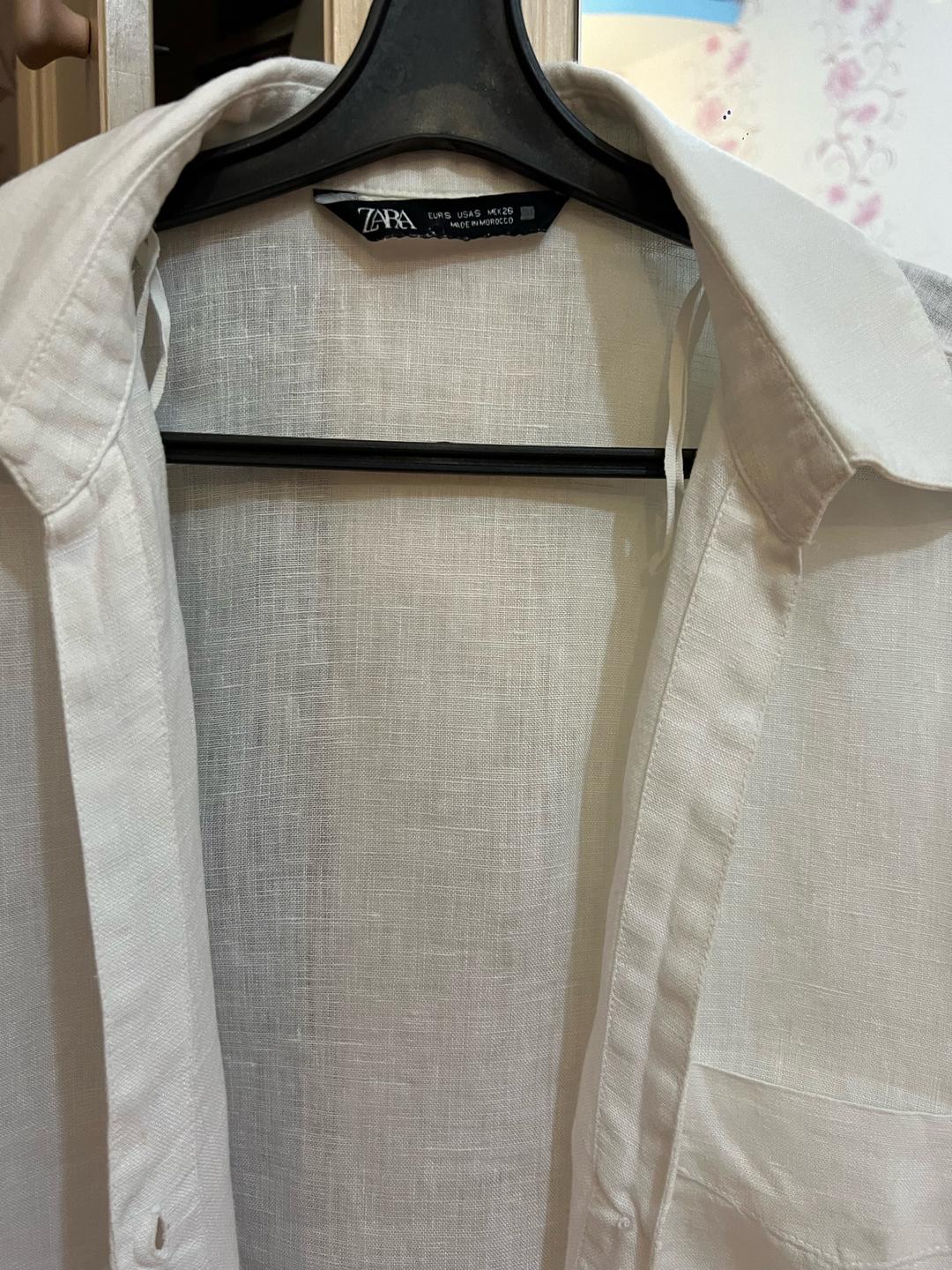 Zara Белая рубашка Zara — фото 2