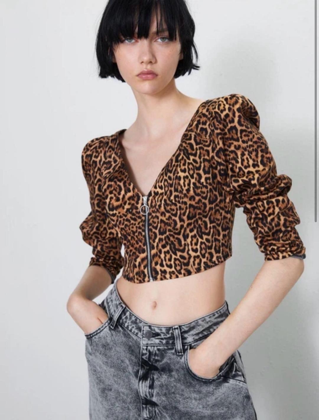 Zara Укороченная блуза Zara — фото 2