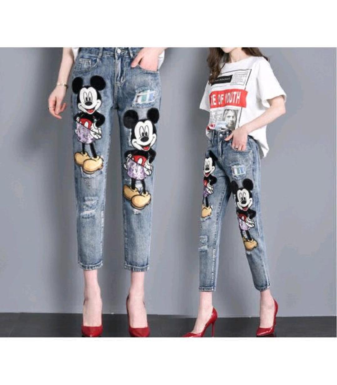 Нет бренда Double Mickey Mouse jeans — фото 2