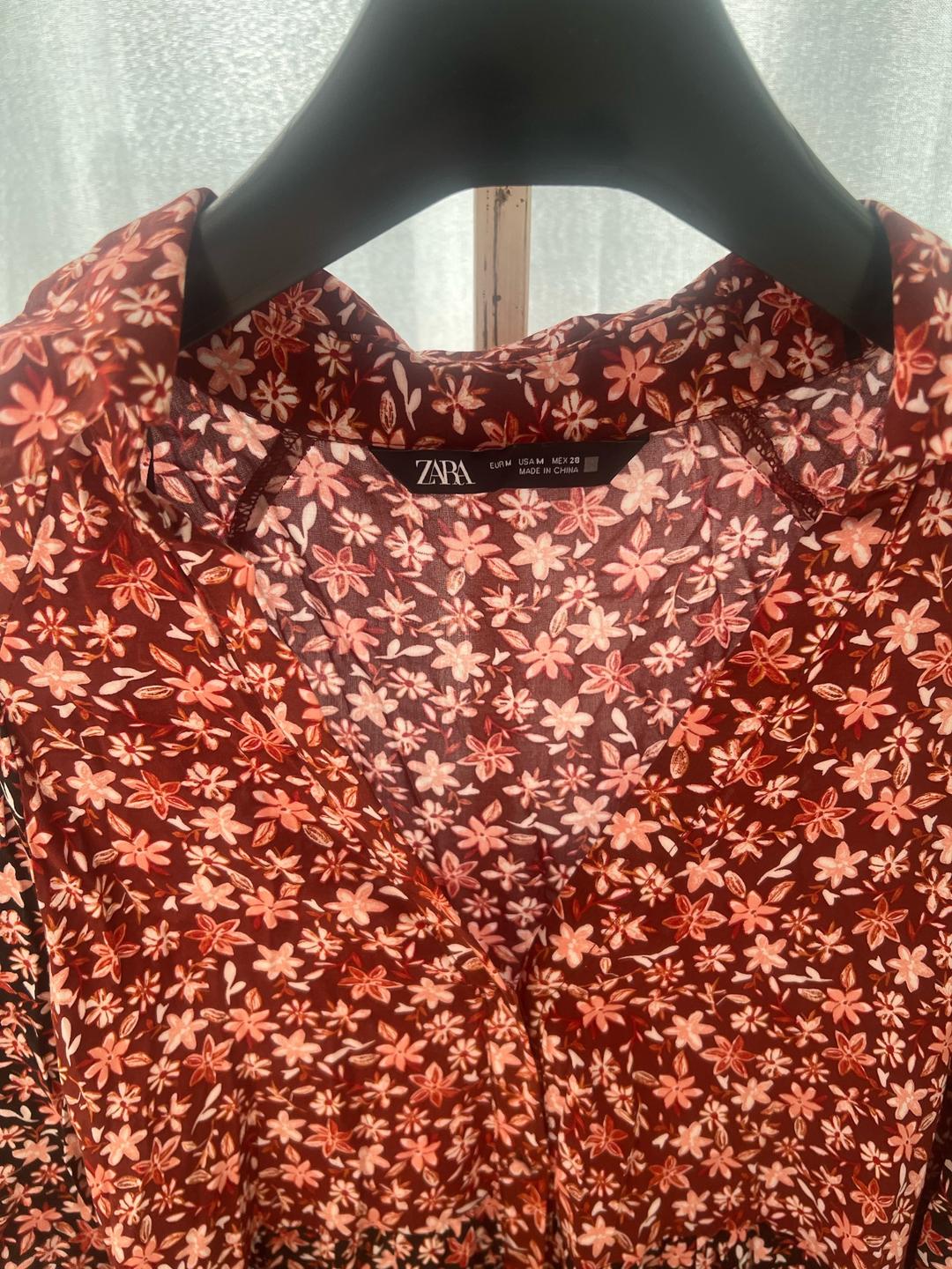 Zara Платье в цветочек — фото 2
