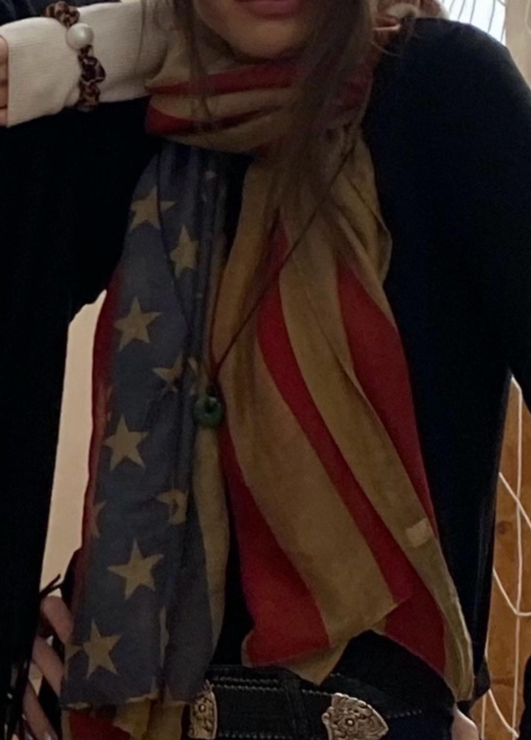 Нет бренда Шарф  флаг США — фото 2