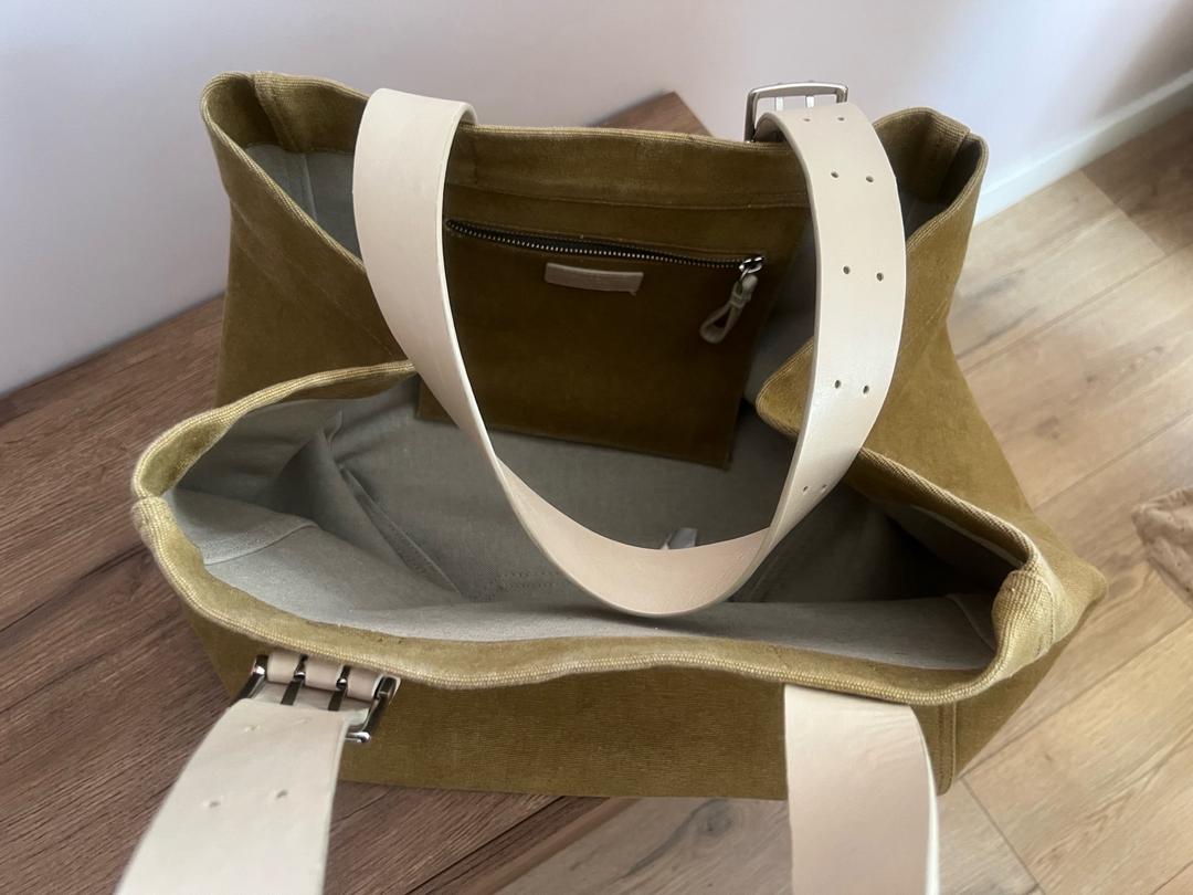 Zara замшевая сумка-шопер от бренда Zara. — фото 2