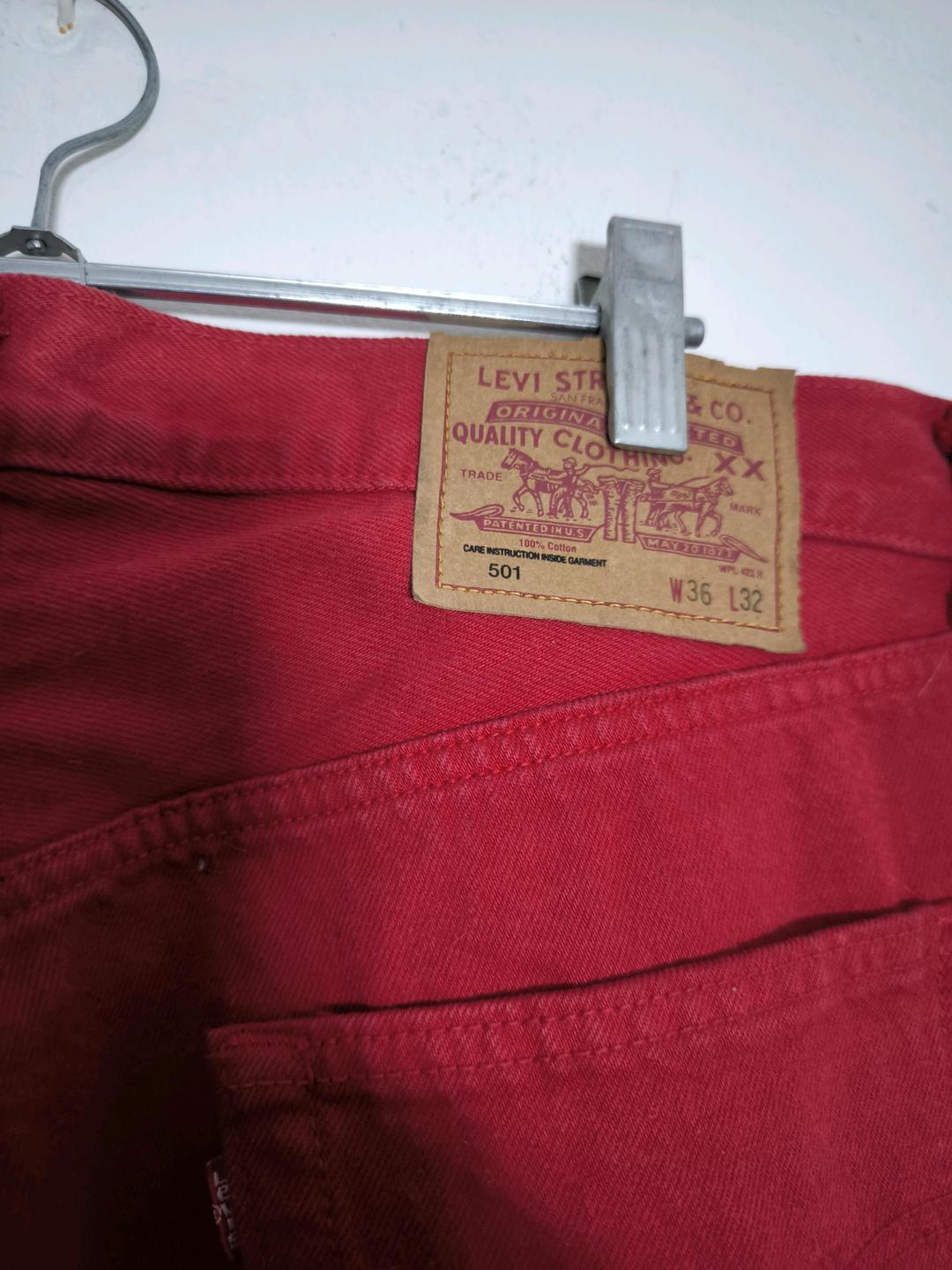 Levi's Джинсы Levi's красные — фото 2