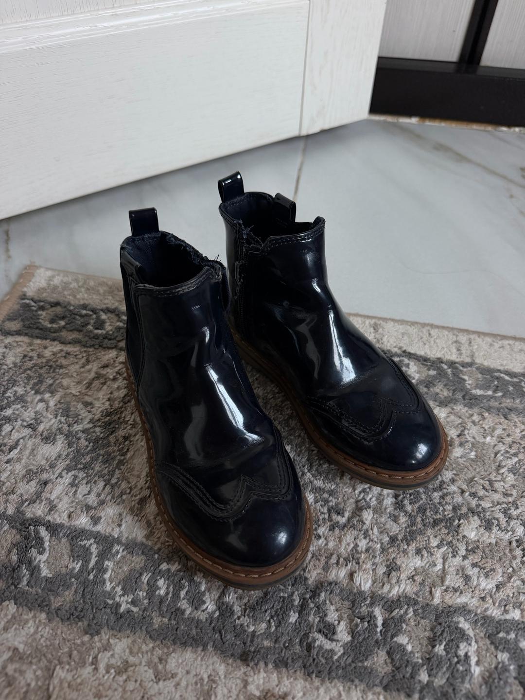 Zara Ботинки лакированные на молнии Zara — фото 2