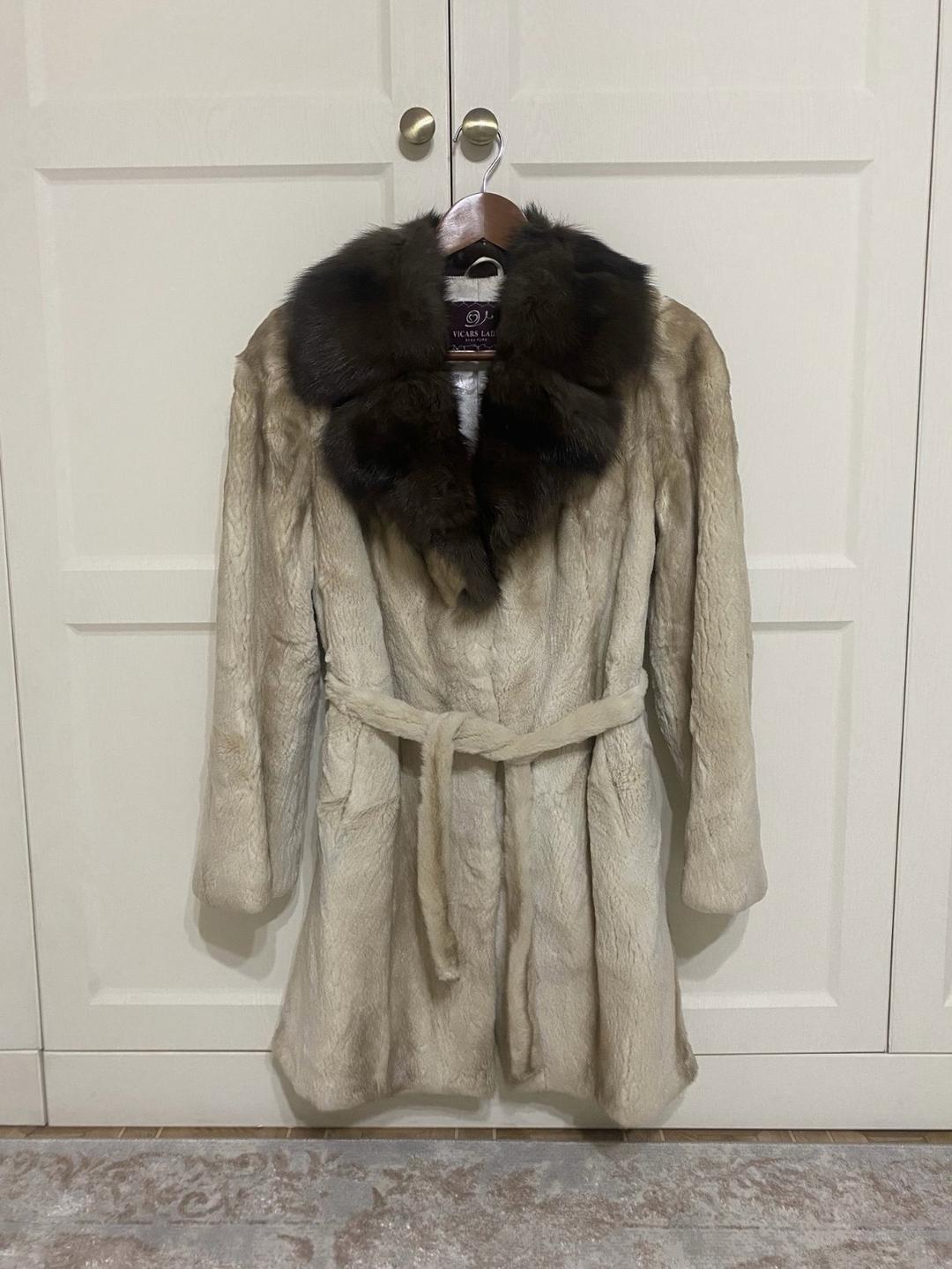 Saga Furs Шуба норковая с воротником из соболя — фото 2
