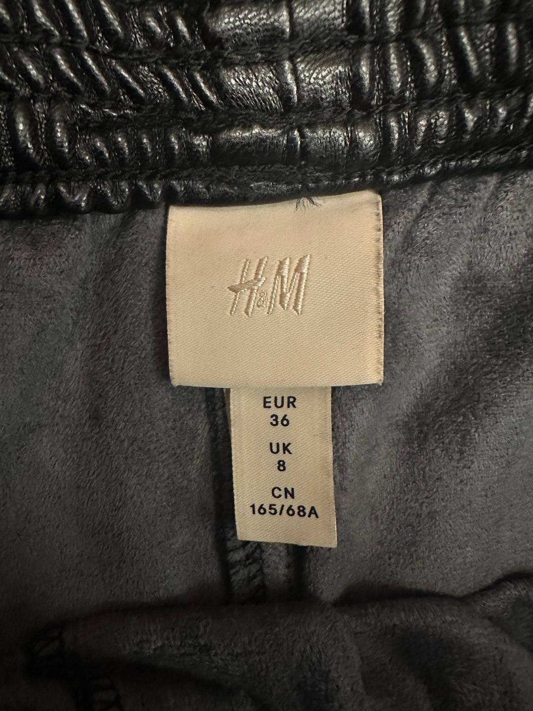 H&M H&M брюки из искусственной кожи — фото 2
