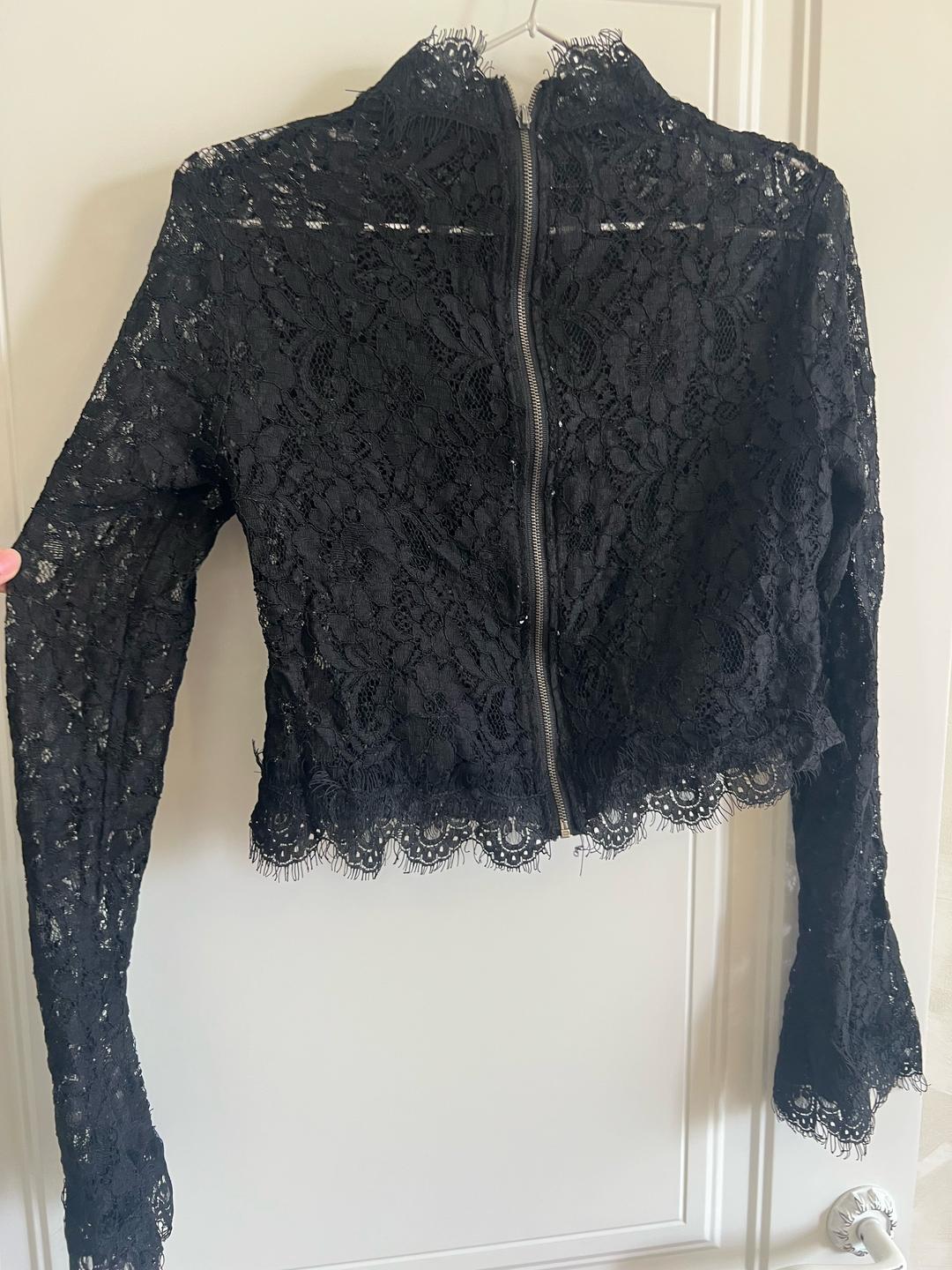Zara черная кофточка — фото 2