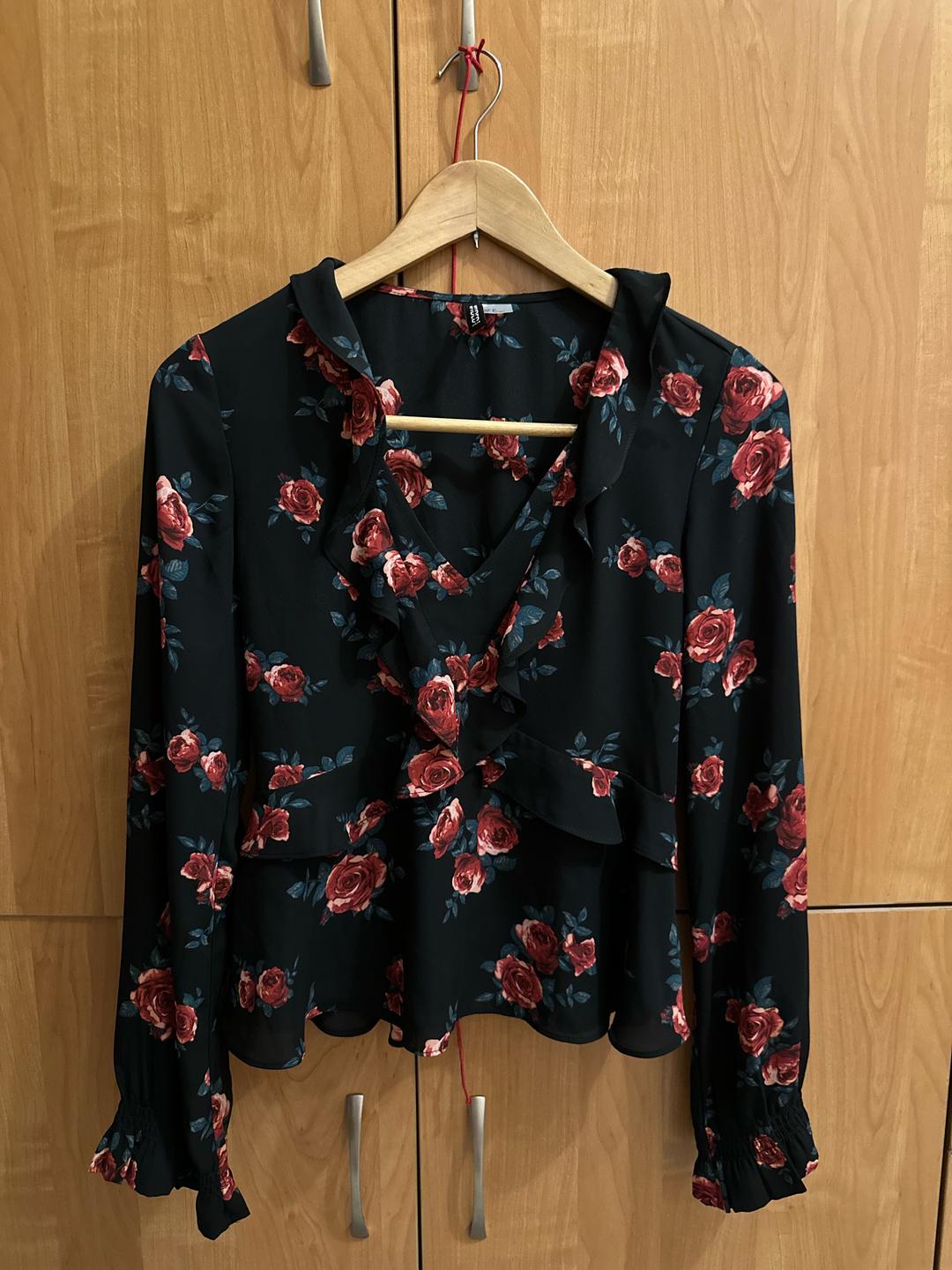 H&M Блуза H&M с цветочным принтом — фото 2