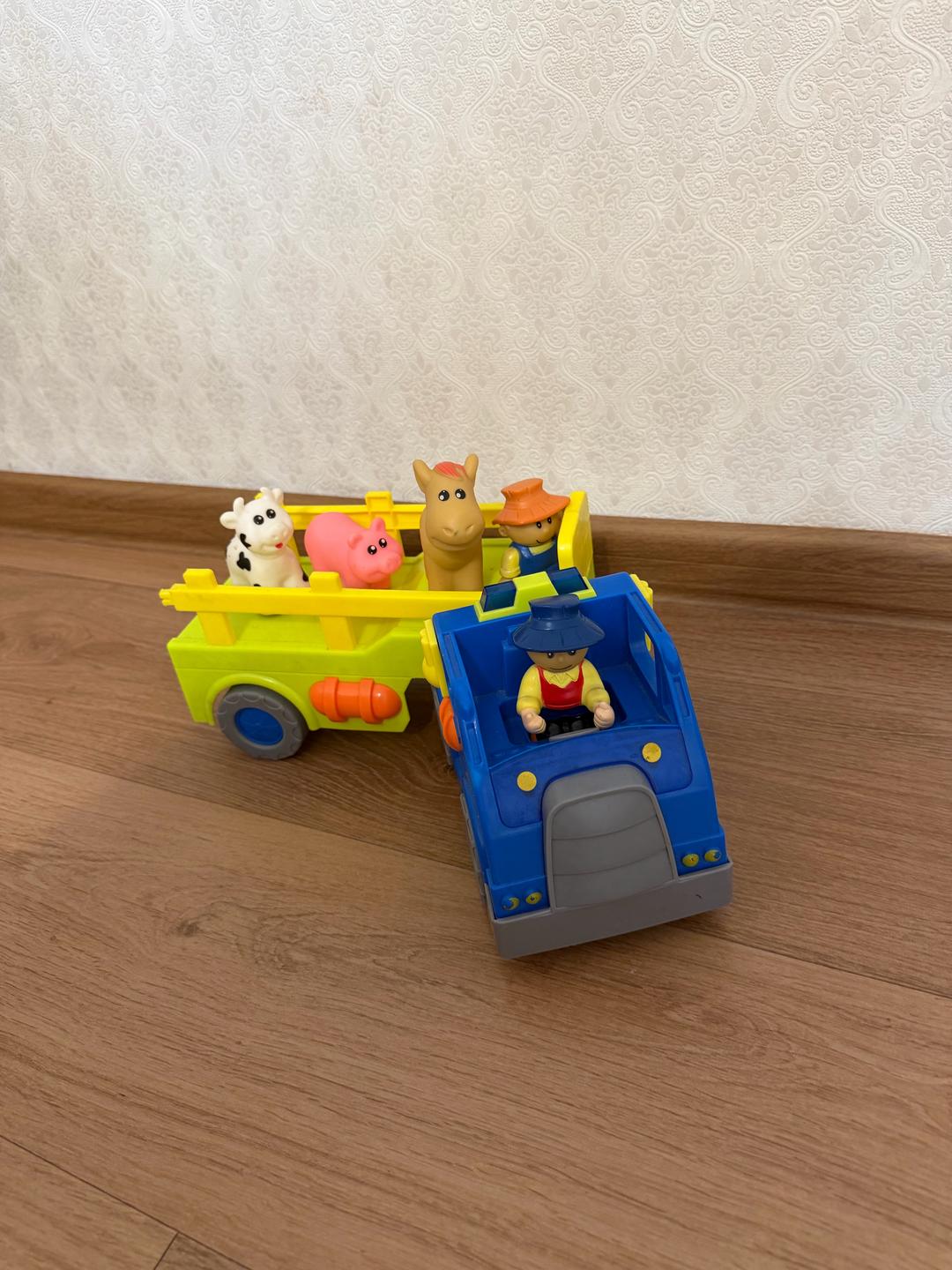 Нет бренда Игрушечный грузовик с фигурками животных — фото 2