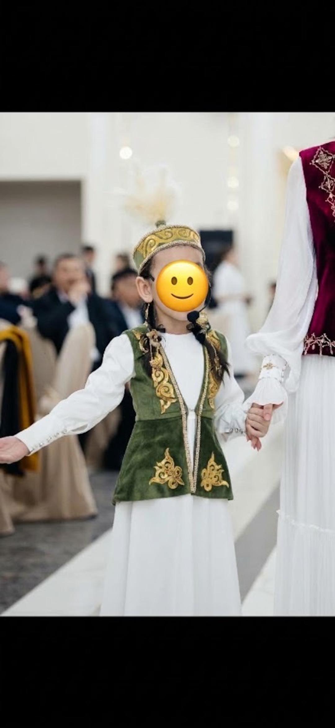 Национальный костюм для девочки (такия, желетка, платья) 128р — фото 2