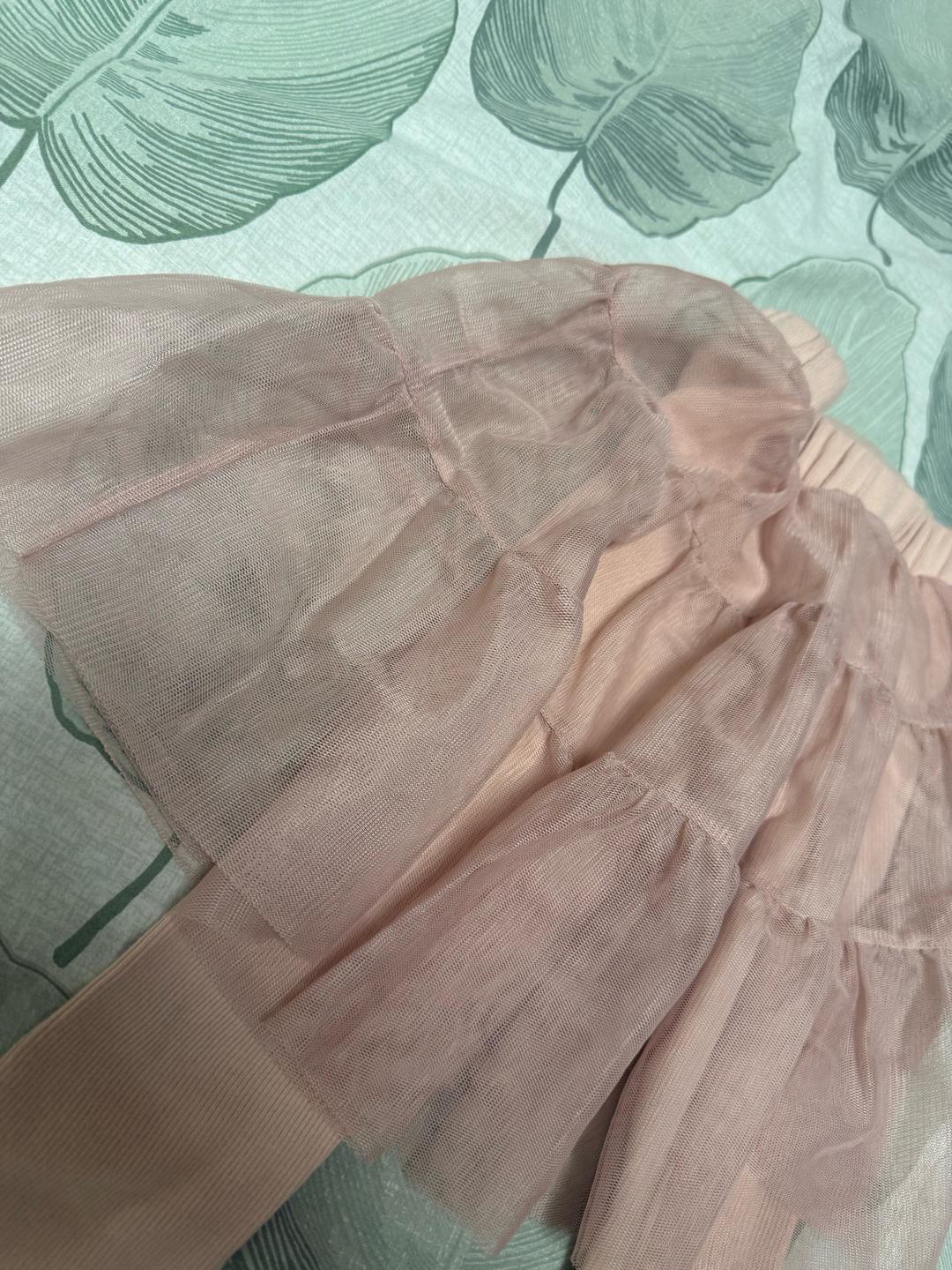Zara Kids Легинсы с шифоновой юбочкой сверху — фото 2
