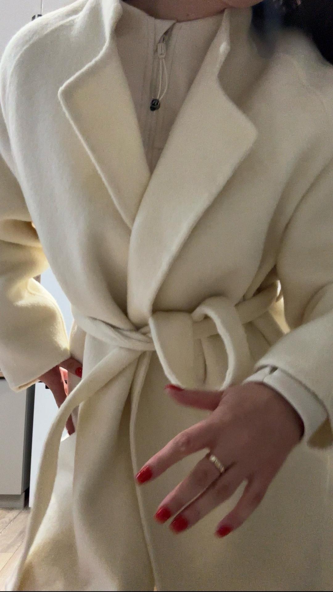 Пальто с поясом — фото 2