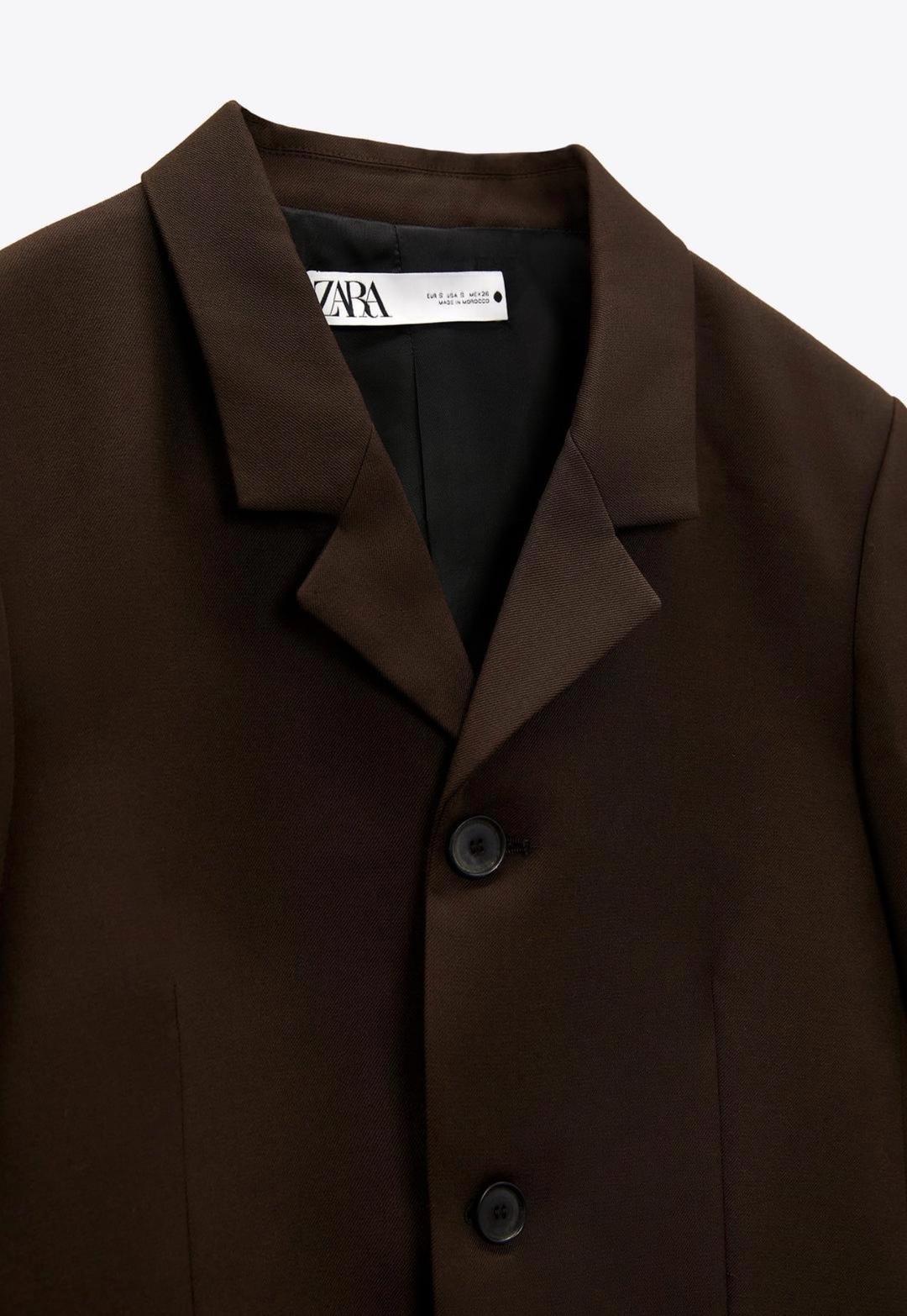 Zara Коричневый костюм Zara — фото 2