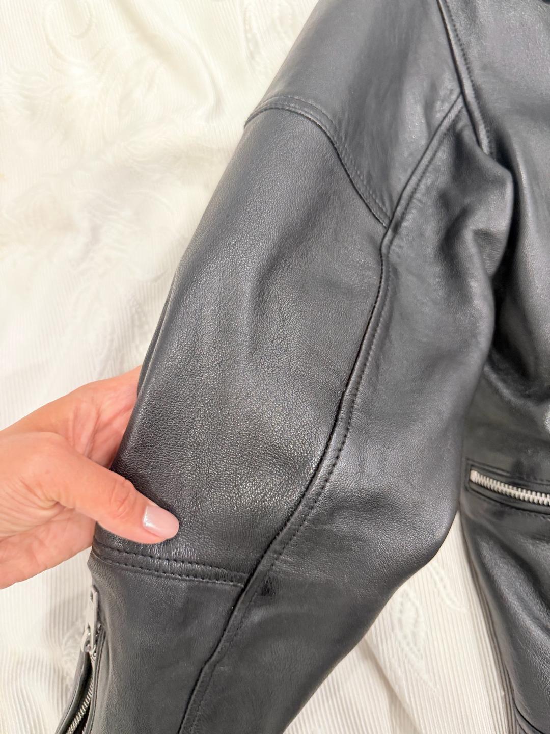 Zara кожаная  косуха новая Зара — фото 2