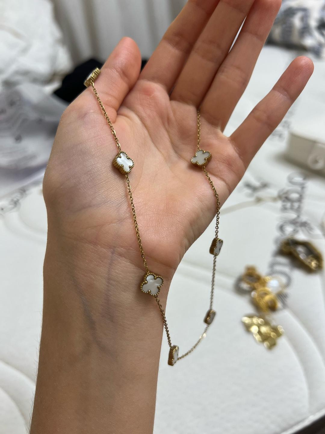 Van Cleef & Arpels Ожерелье с элементами в форме клевера — фото 2