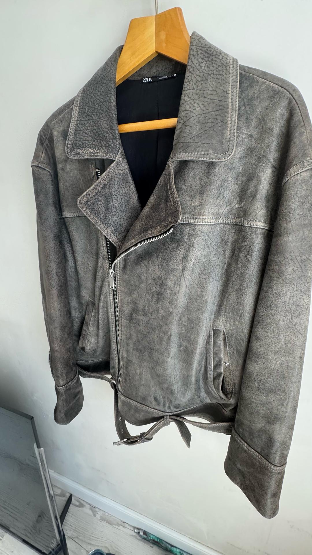 Zara Кожаная куртка Zara M — фото 2