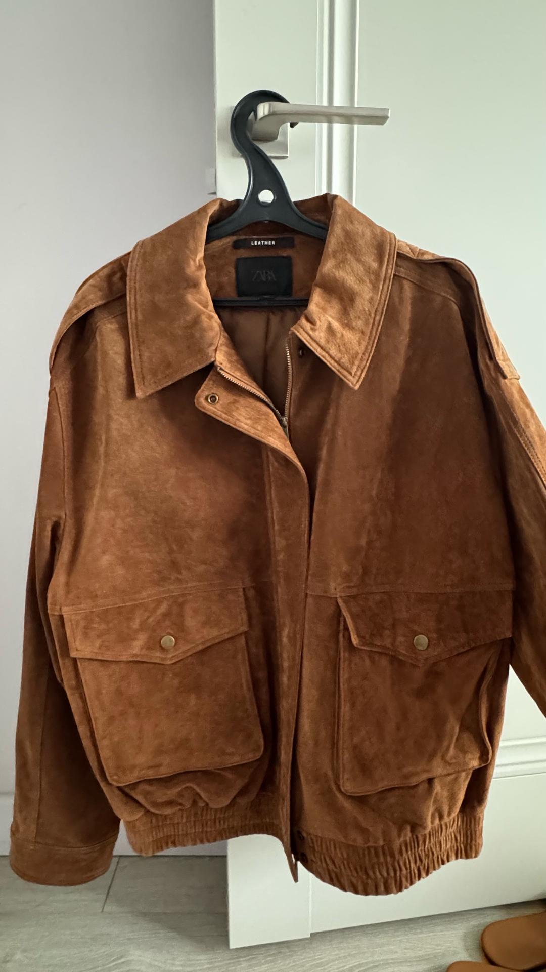 Zara Куртка из 100% натуральной замши Зара — фото 2