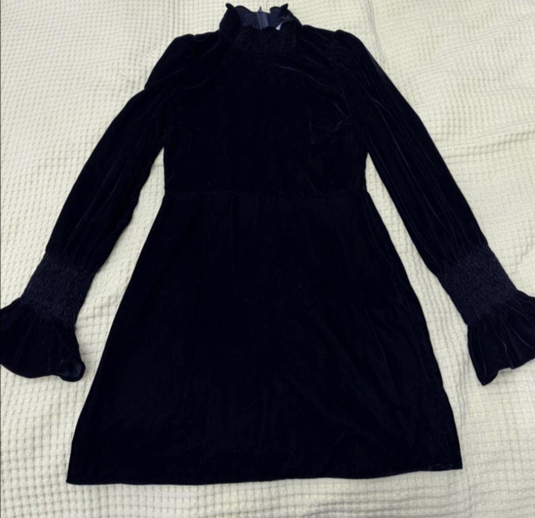 Zara Платье мини велюровое Zara — фото 2