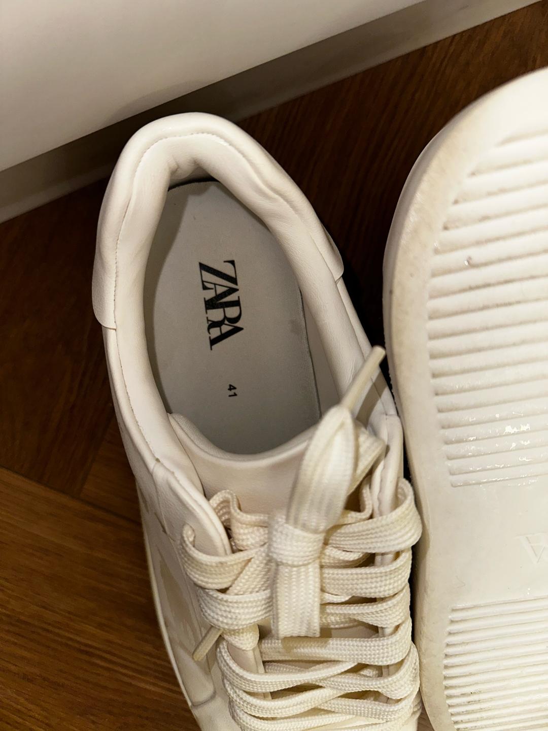 Zara кроссовки белые — фото 2