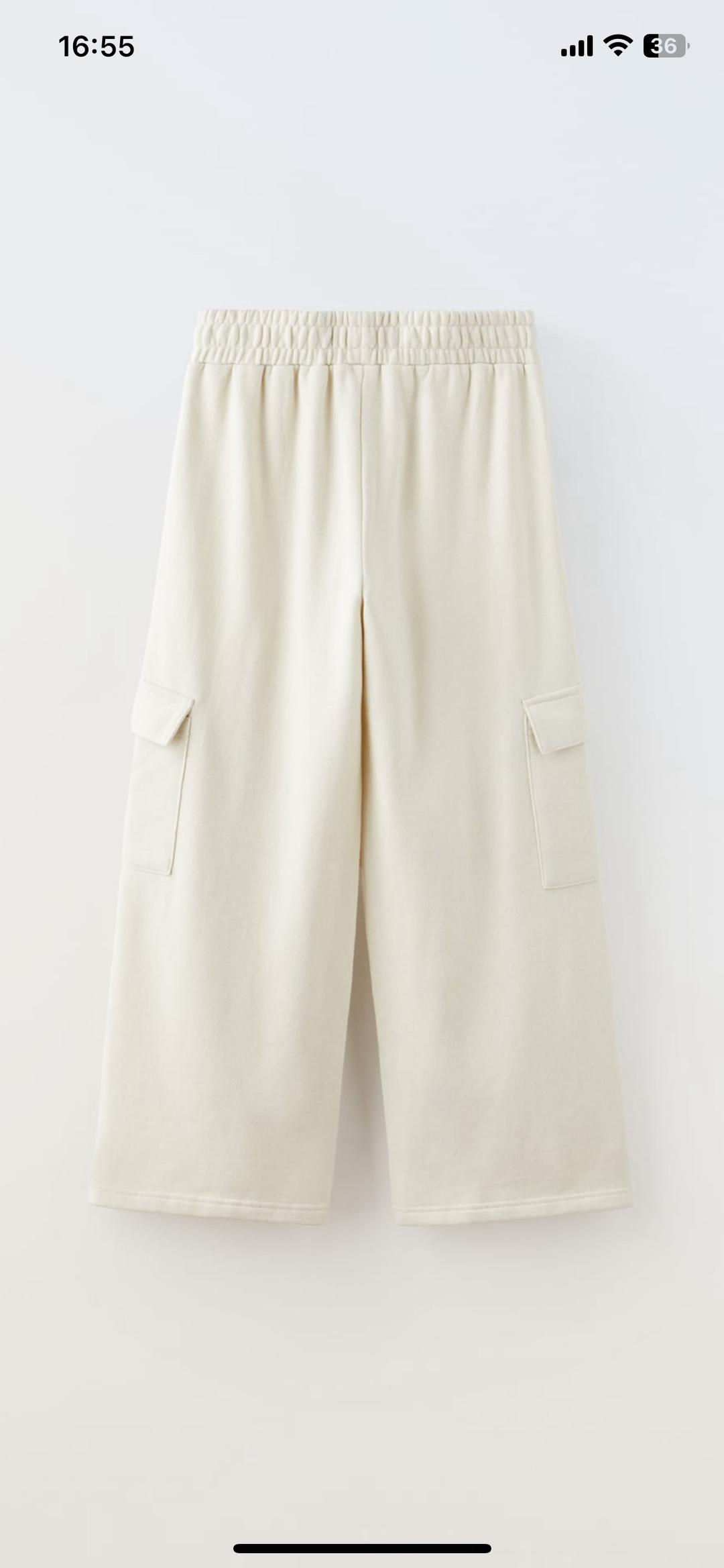 Zara Брюки карго wide leg — фото 2