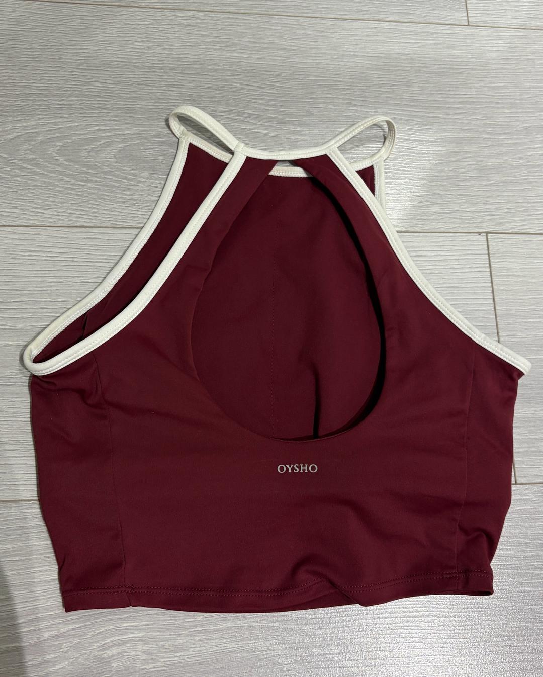 Oysho бордовый топик OYSHO — фото 2