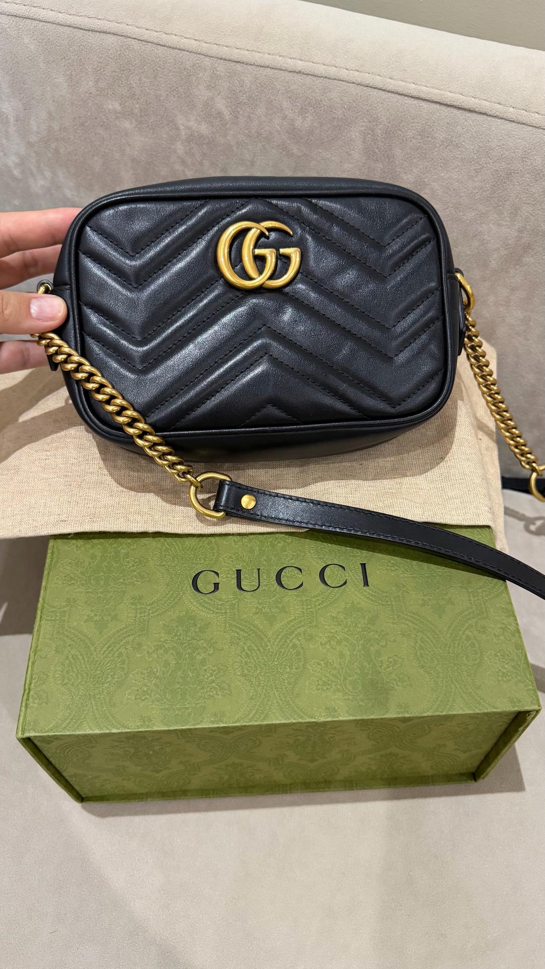 Gucci Сумка Gucci GG Marmont Mini, оригинал — фото 2