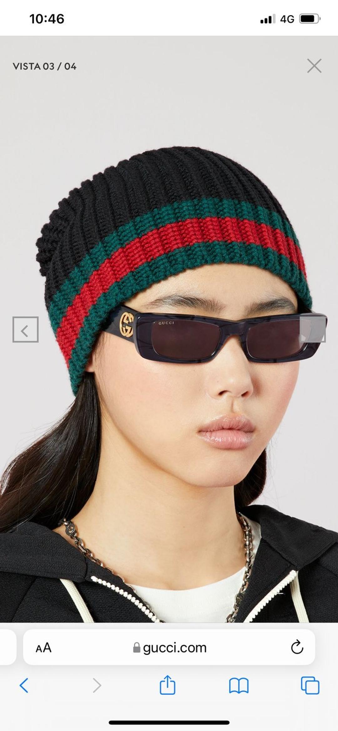 Gucci Gucci шапка бини шерстяная — фото 2