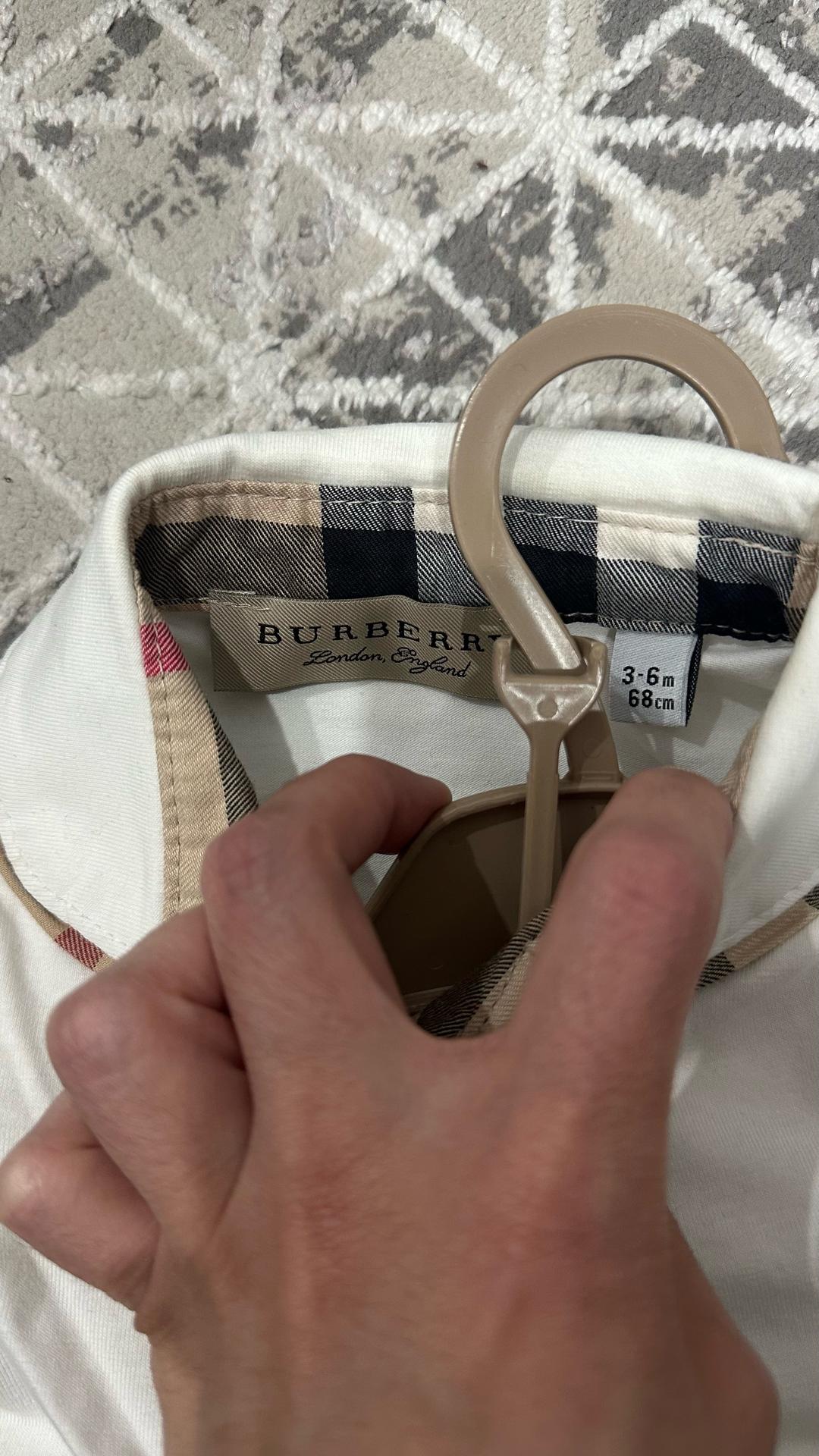 Burberry Белое платье — фото 2