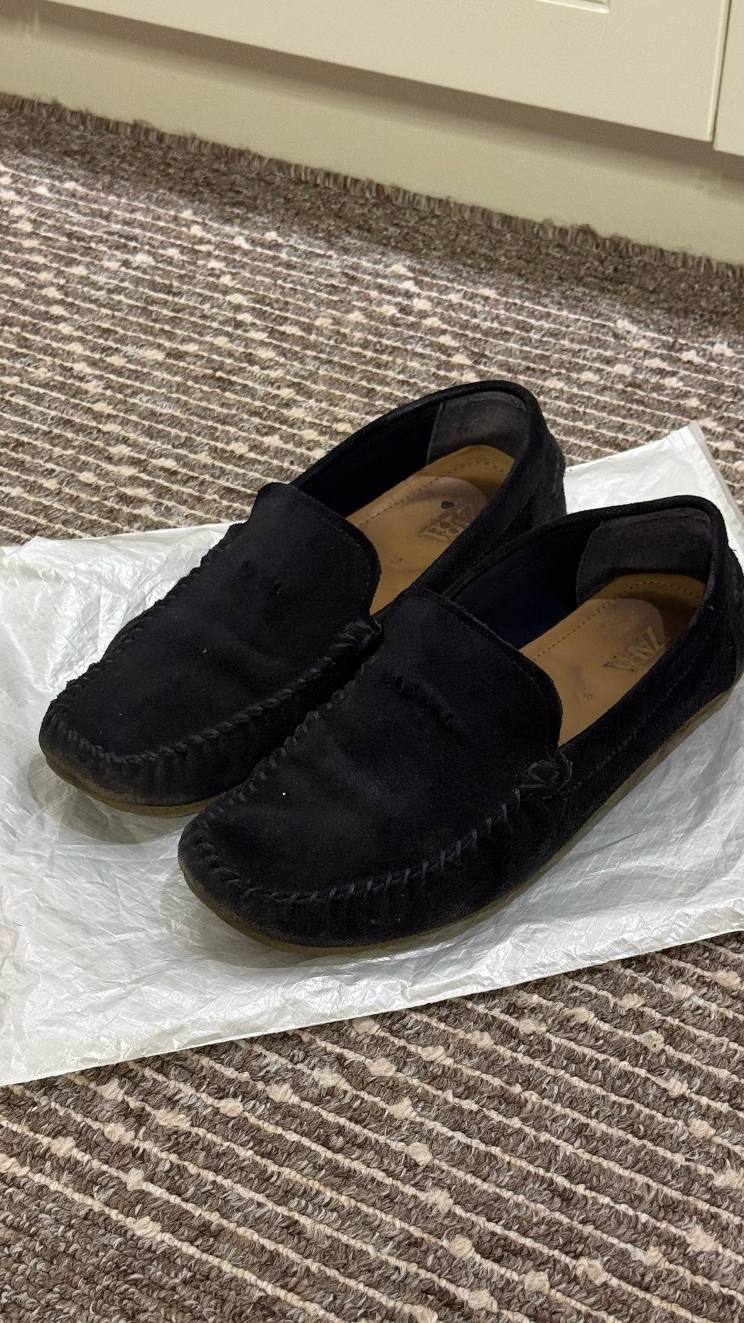 Zara Замшевые лоферы — фото 2