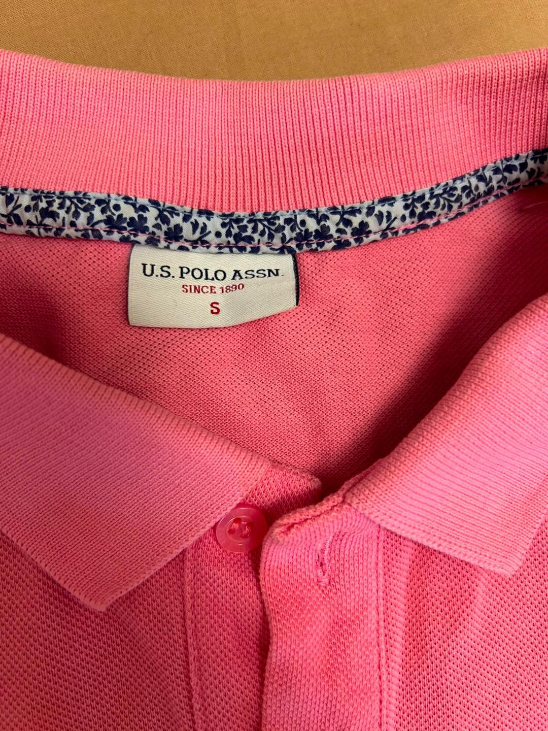 U.S. Polo Assn. Поло U.S. Polo Assn. розовое — фото 2