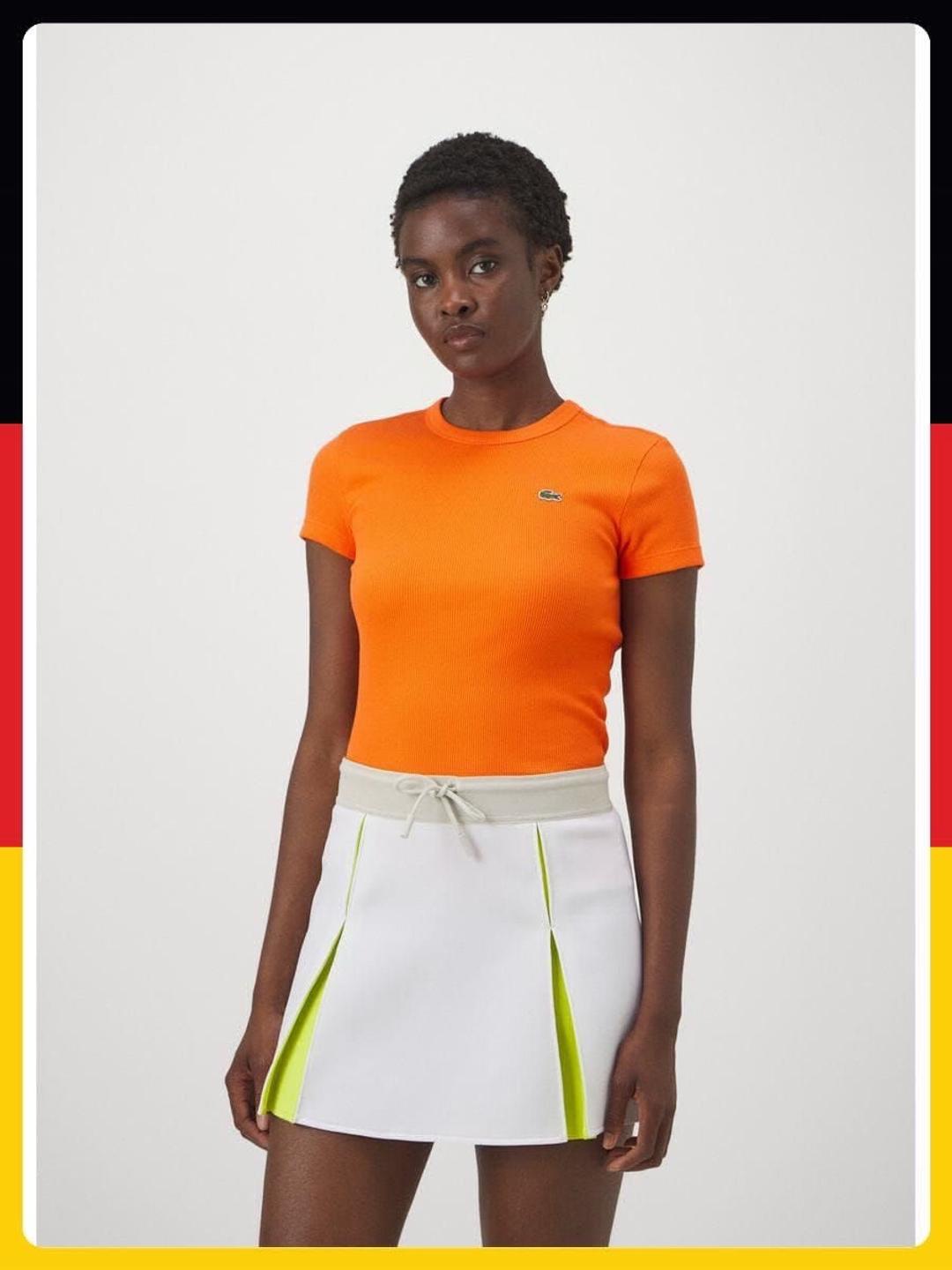 Lacoste Оранжевая футболка Lacoste — фото 2