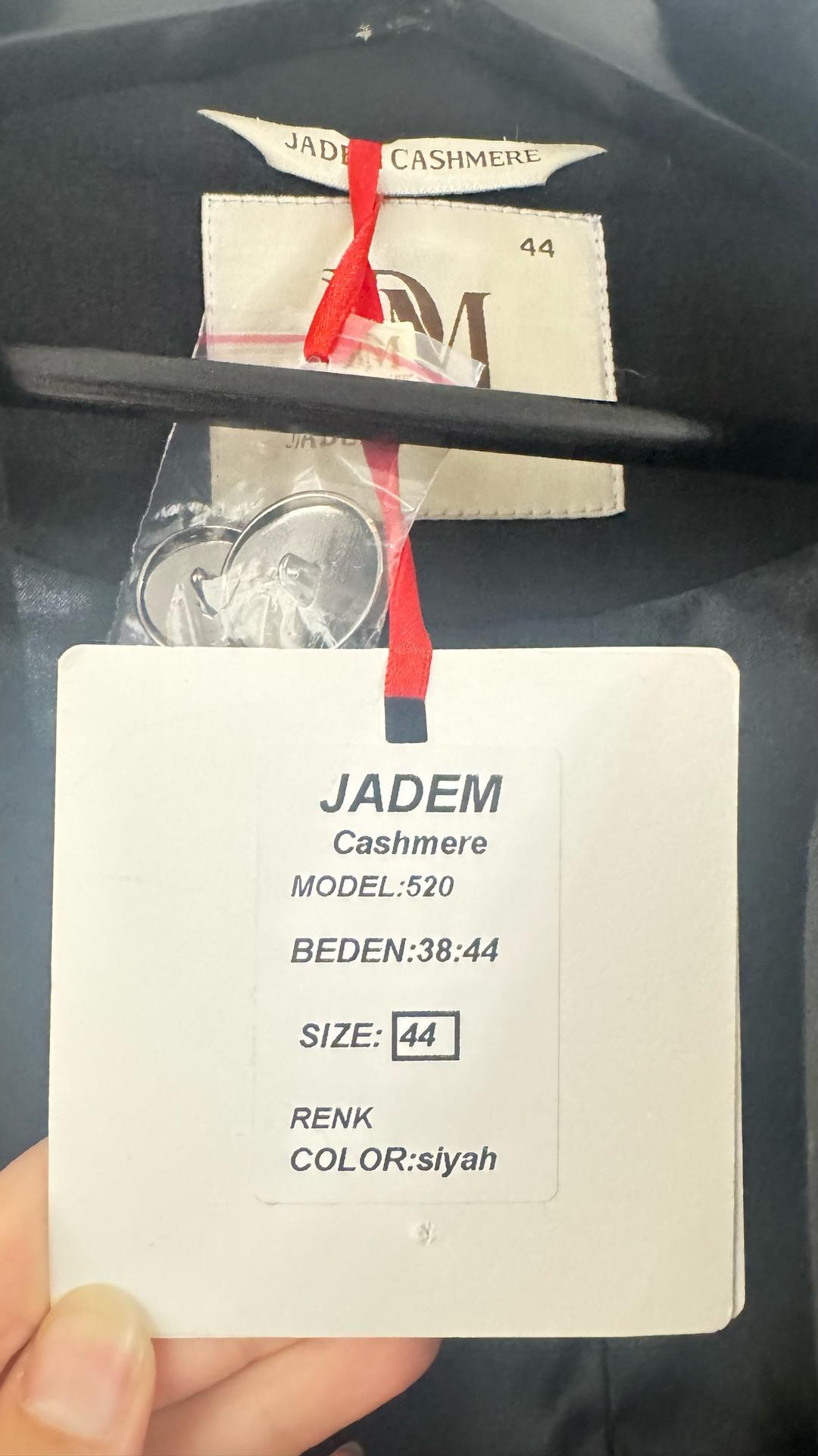 jadem Чёрное пальто Jadem, Турецкий бренд 60% кашемир — фото 2