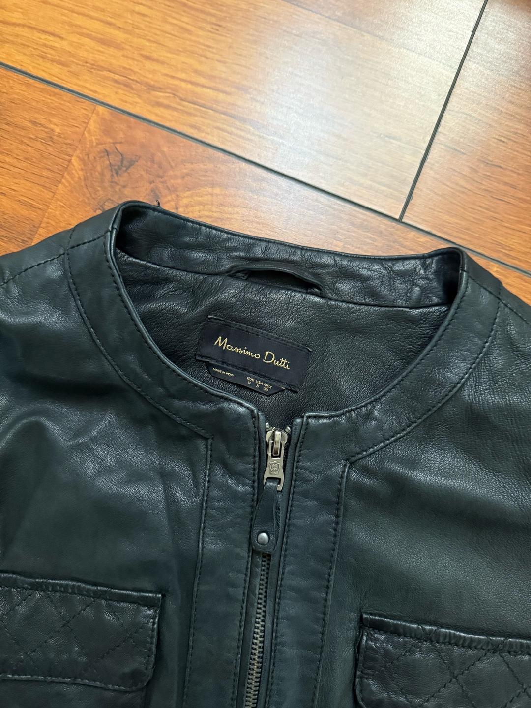 Massimo Dutti Кожанная куртка — фото 2