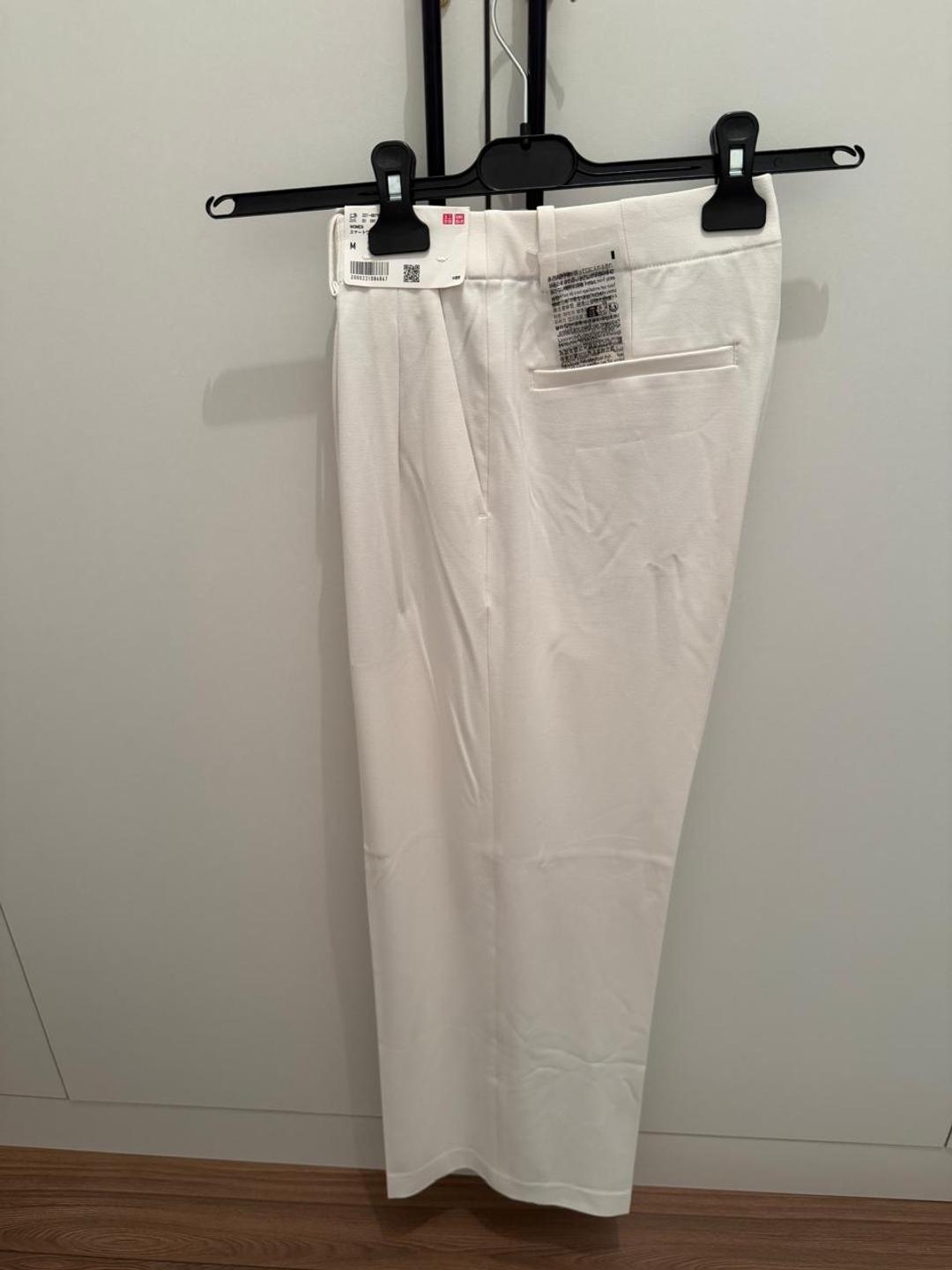 Uniqlo Брюки широкие Uniqlo M белые — фото 2