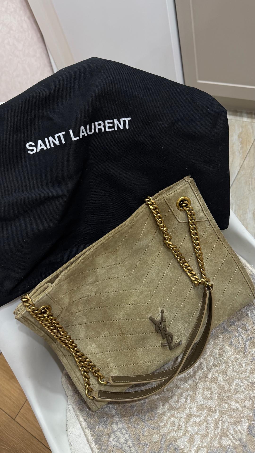 Yves Saint Laurent Сумка YSL 1:1 натуральная замша — фото 2