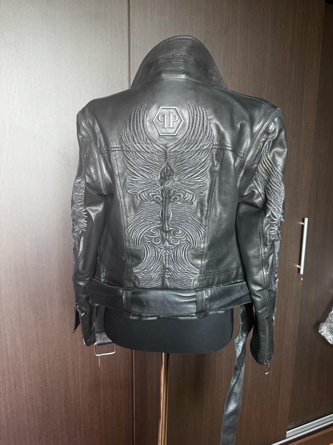 PHILIPP PLEIN Винтажная кожаная косуха  Philipp Plein — фото 2